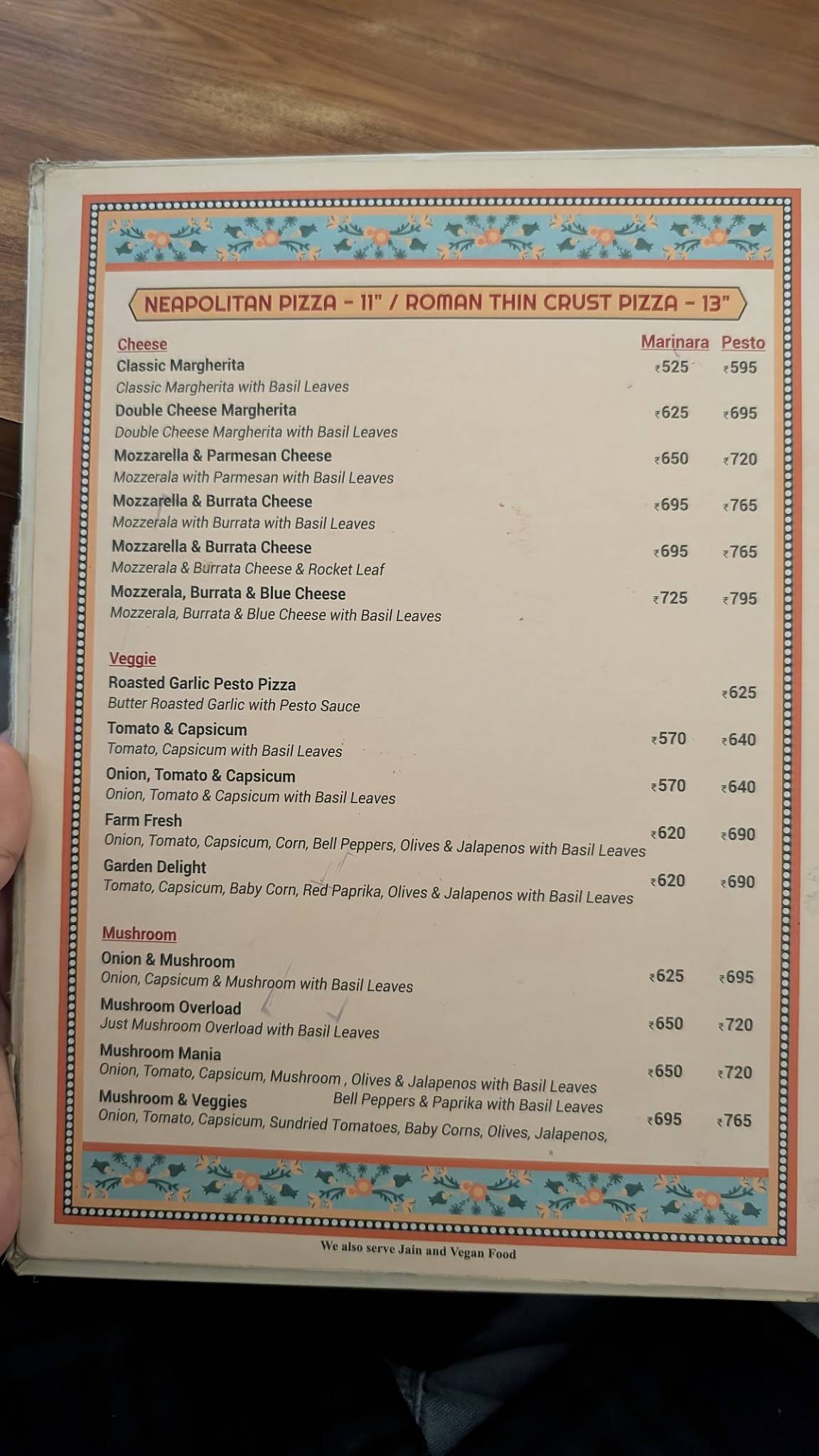 mykonos - Nashik menu