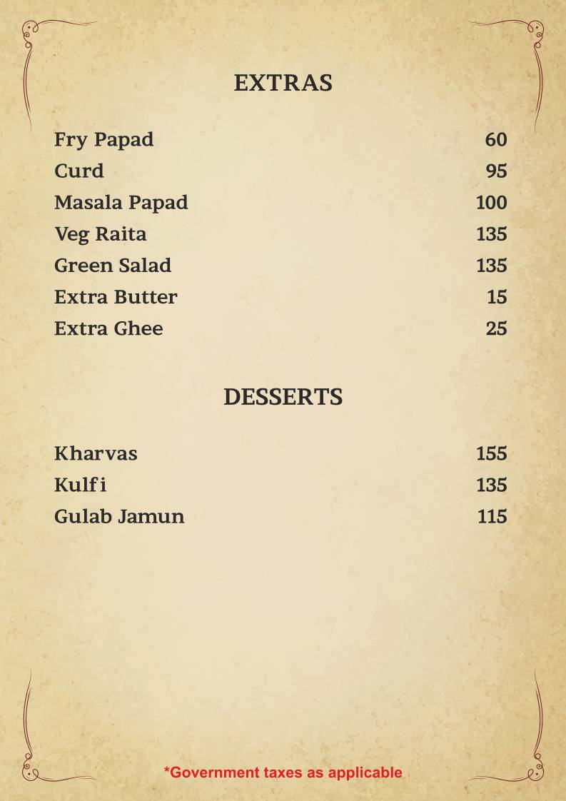 Nav Kayastha Pangat CKP Seafood Restaurant menu