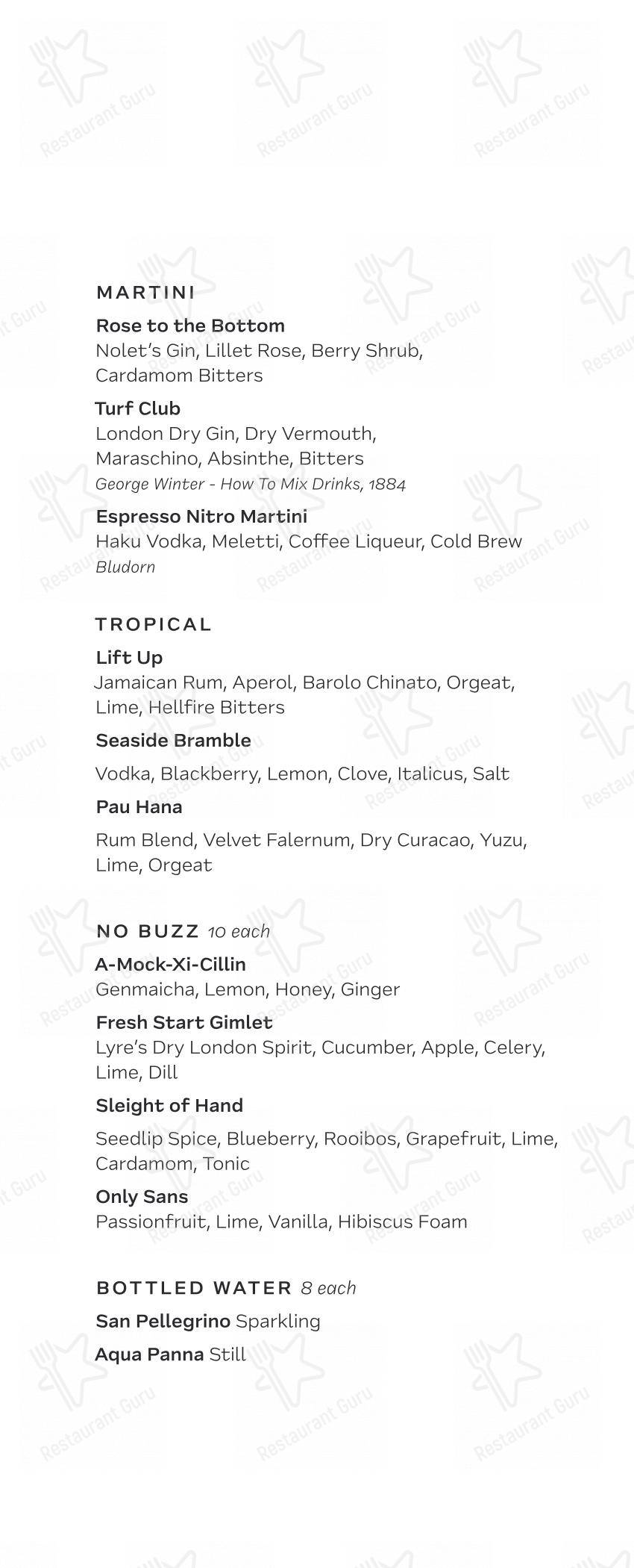 Menu at navy blue restaurant houston