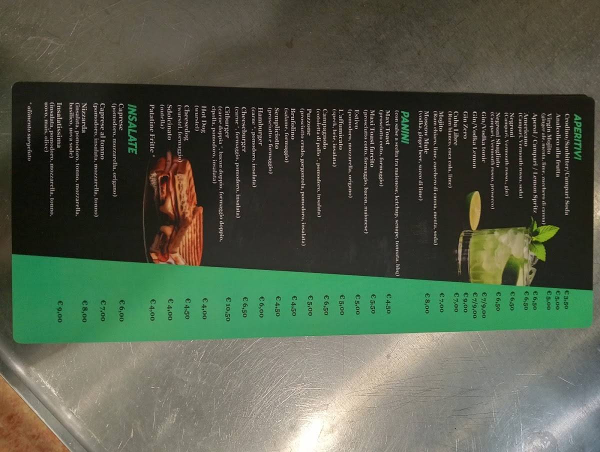 Menu di New Cit Paris 