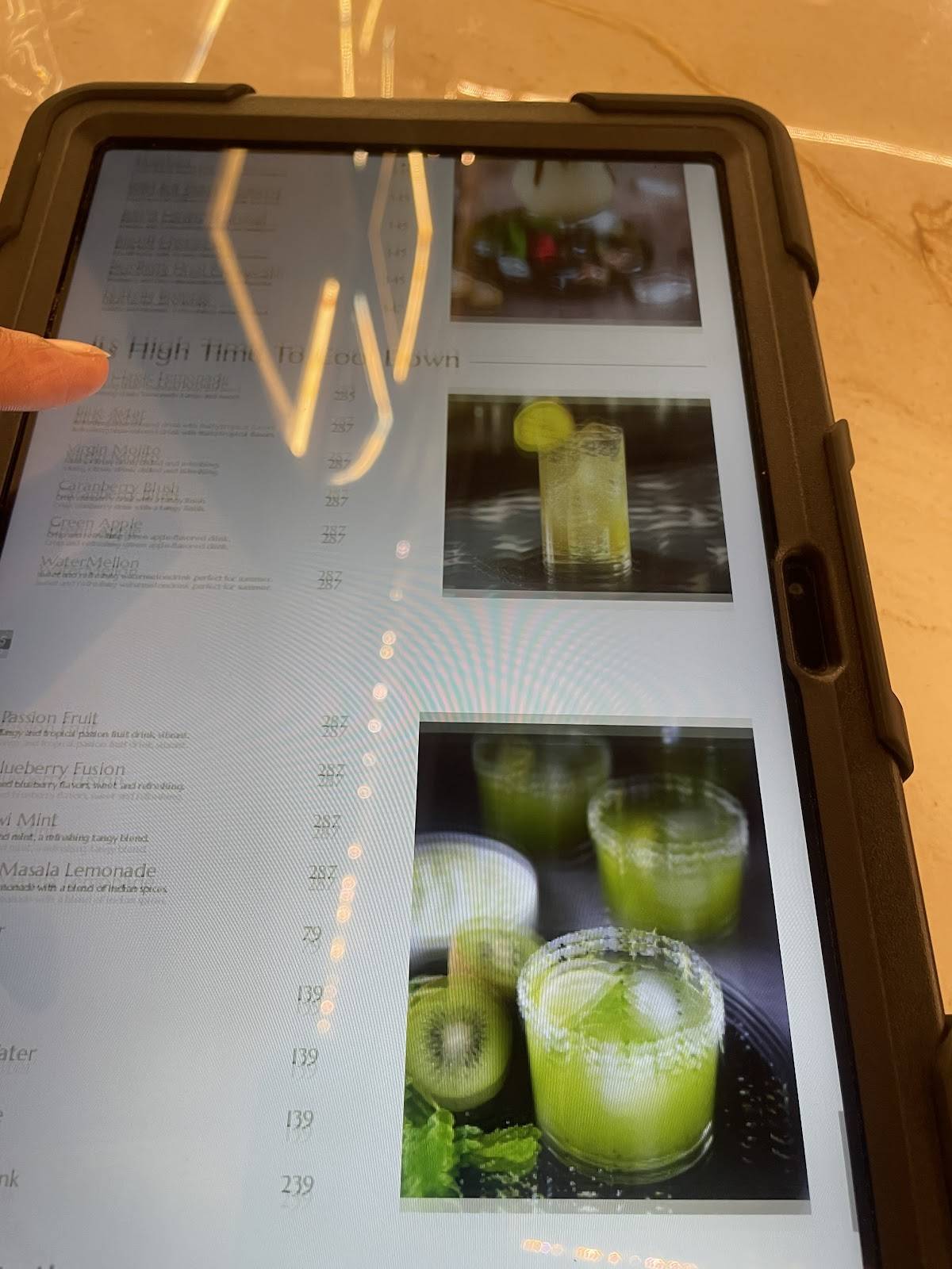 Affection's Cafe menu