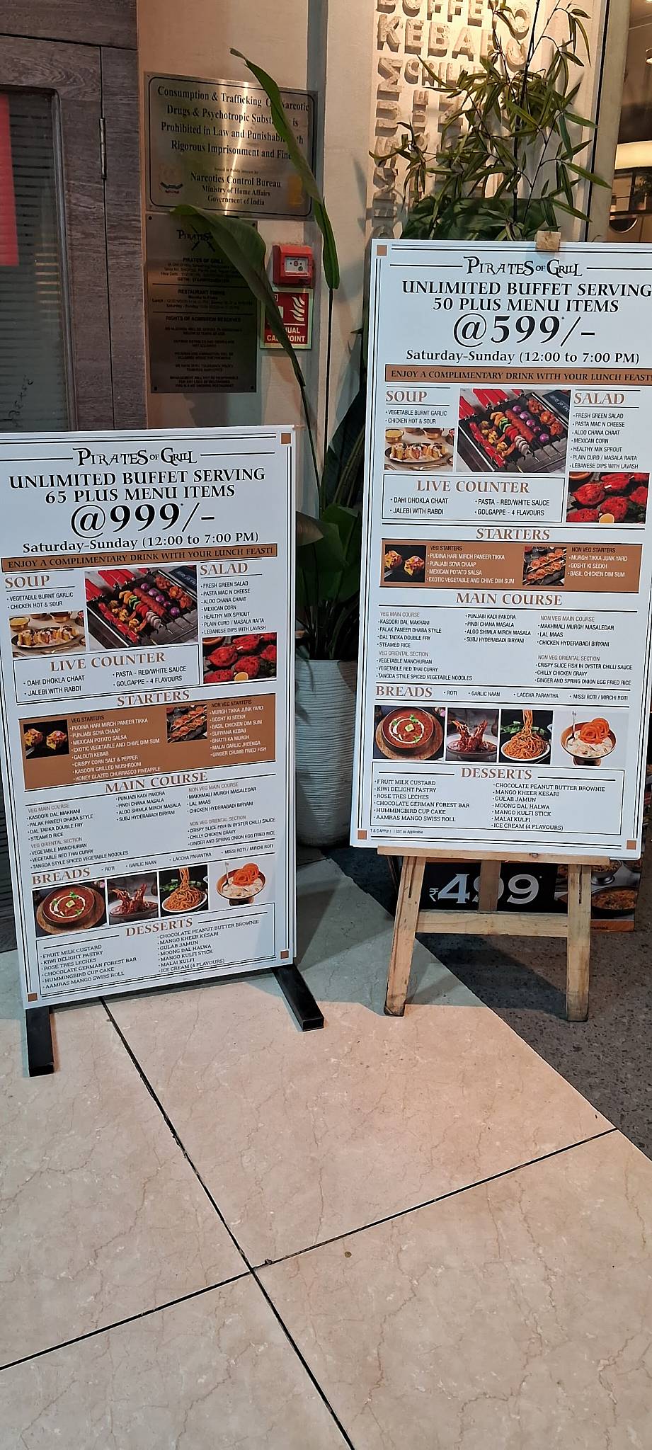 Pirates Of Grill menu