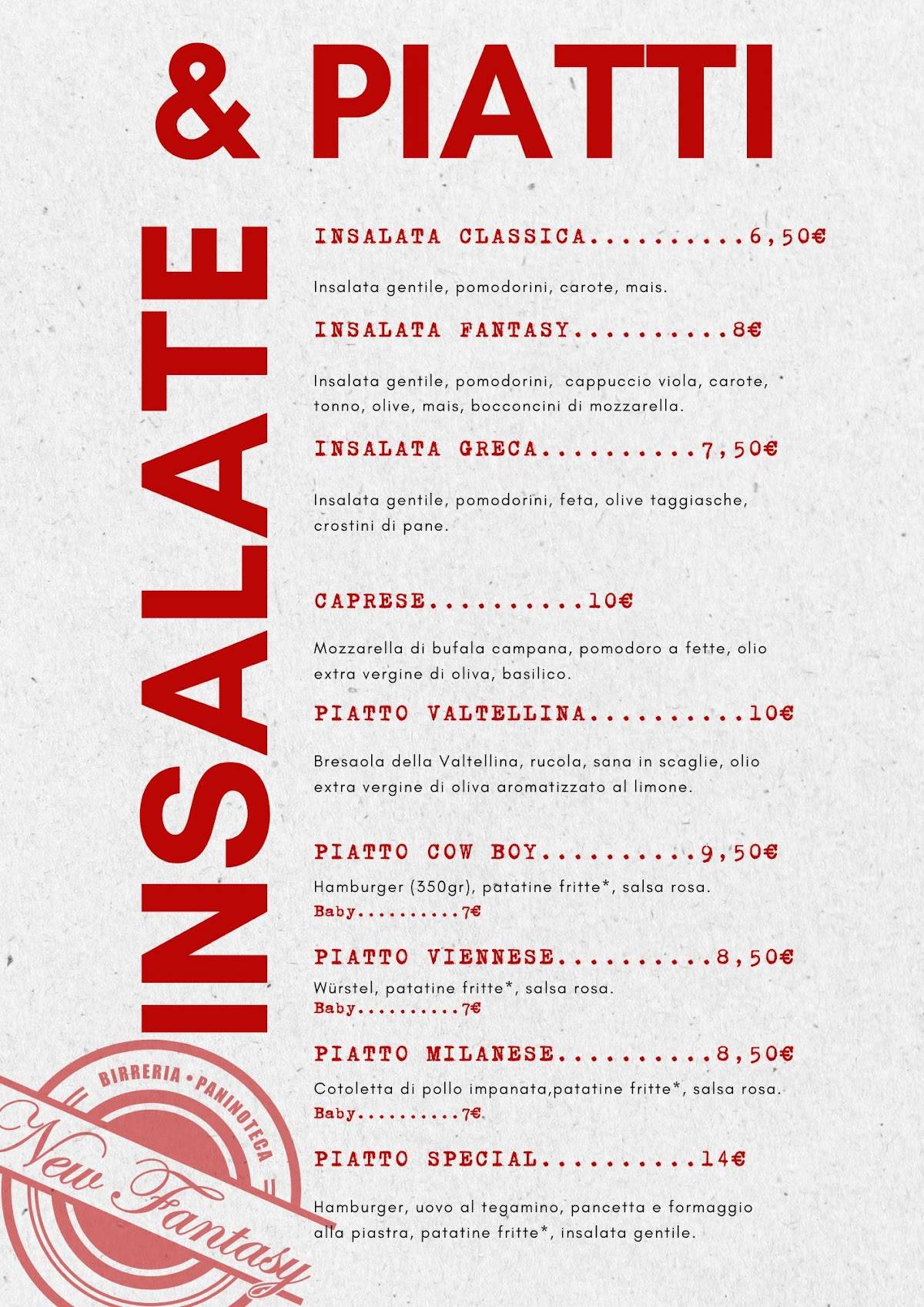 Menu di New Fantasy 