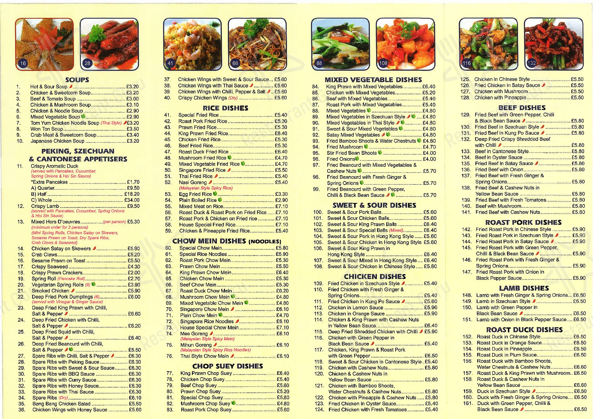 Menu at New Far East Chinese fast food, Canterbury