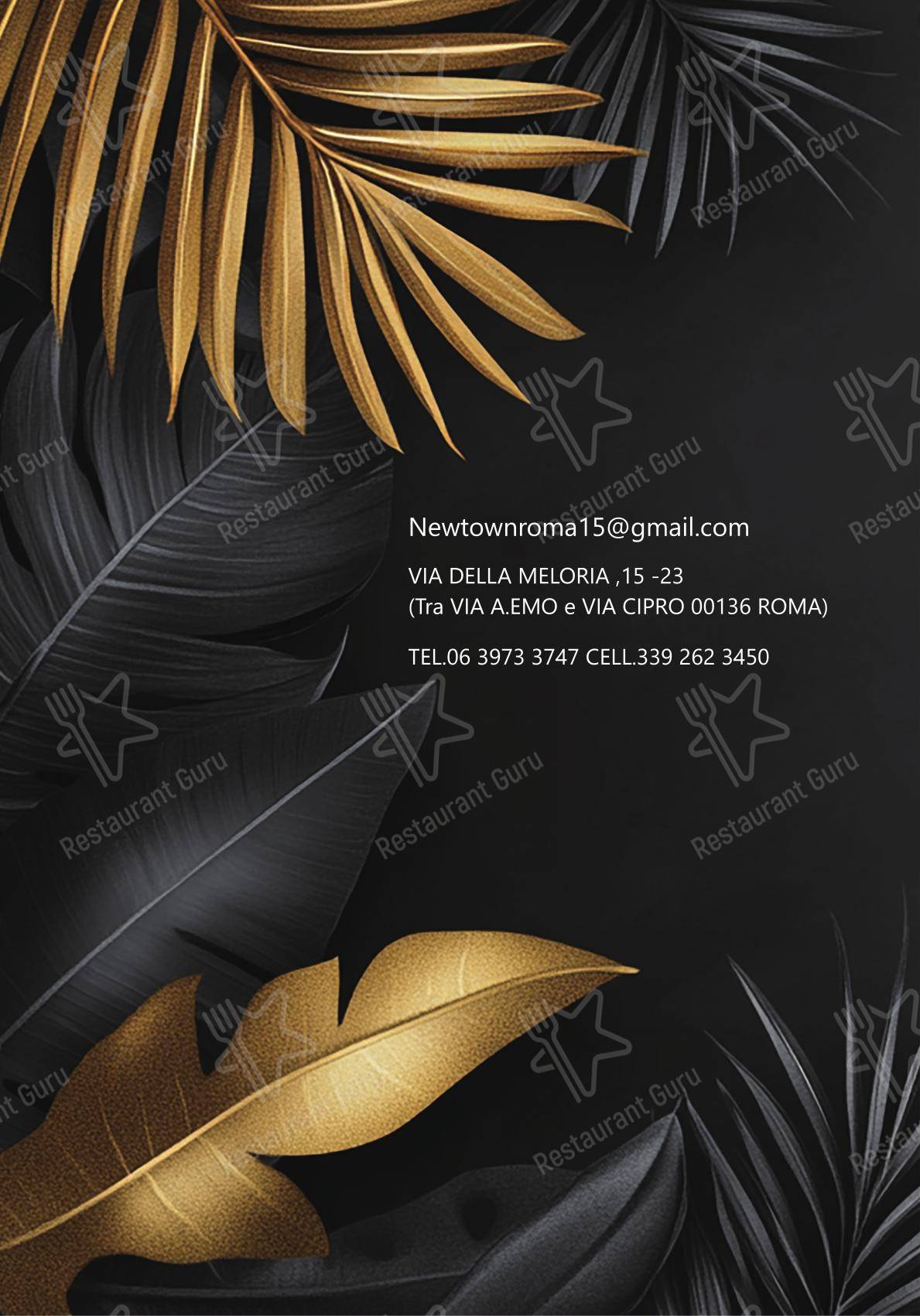 Menu di New Town - Menu bar