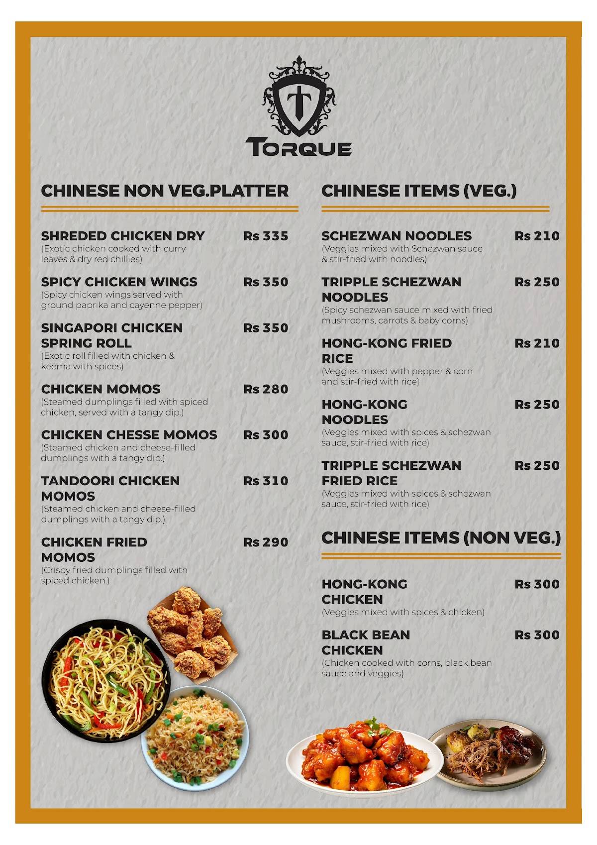 Torque menu