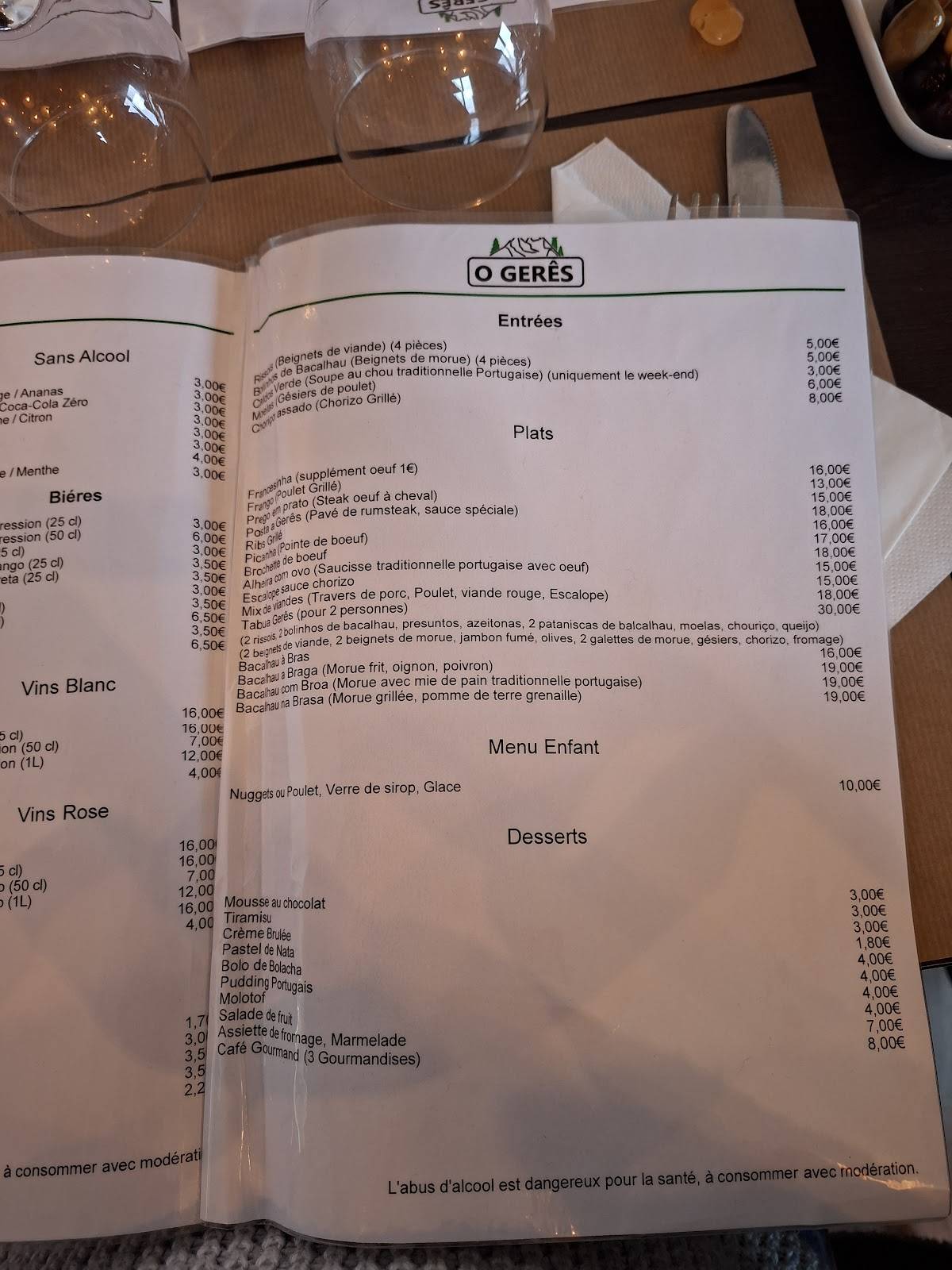 Menu de O Gerês