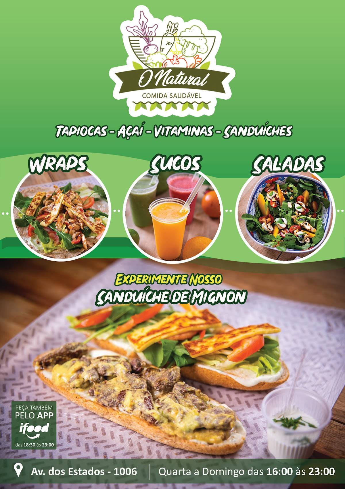 O Natural Comida Saudável cardápio