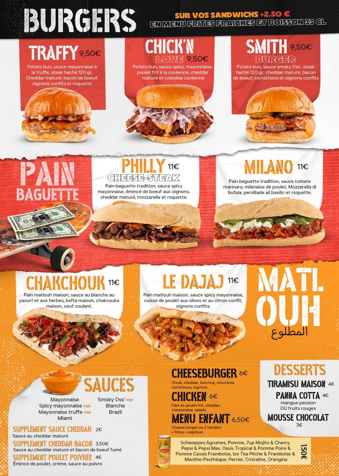 Menu de OSS'