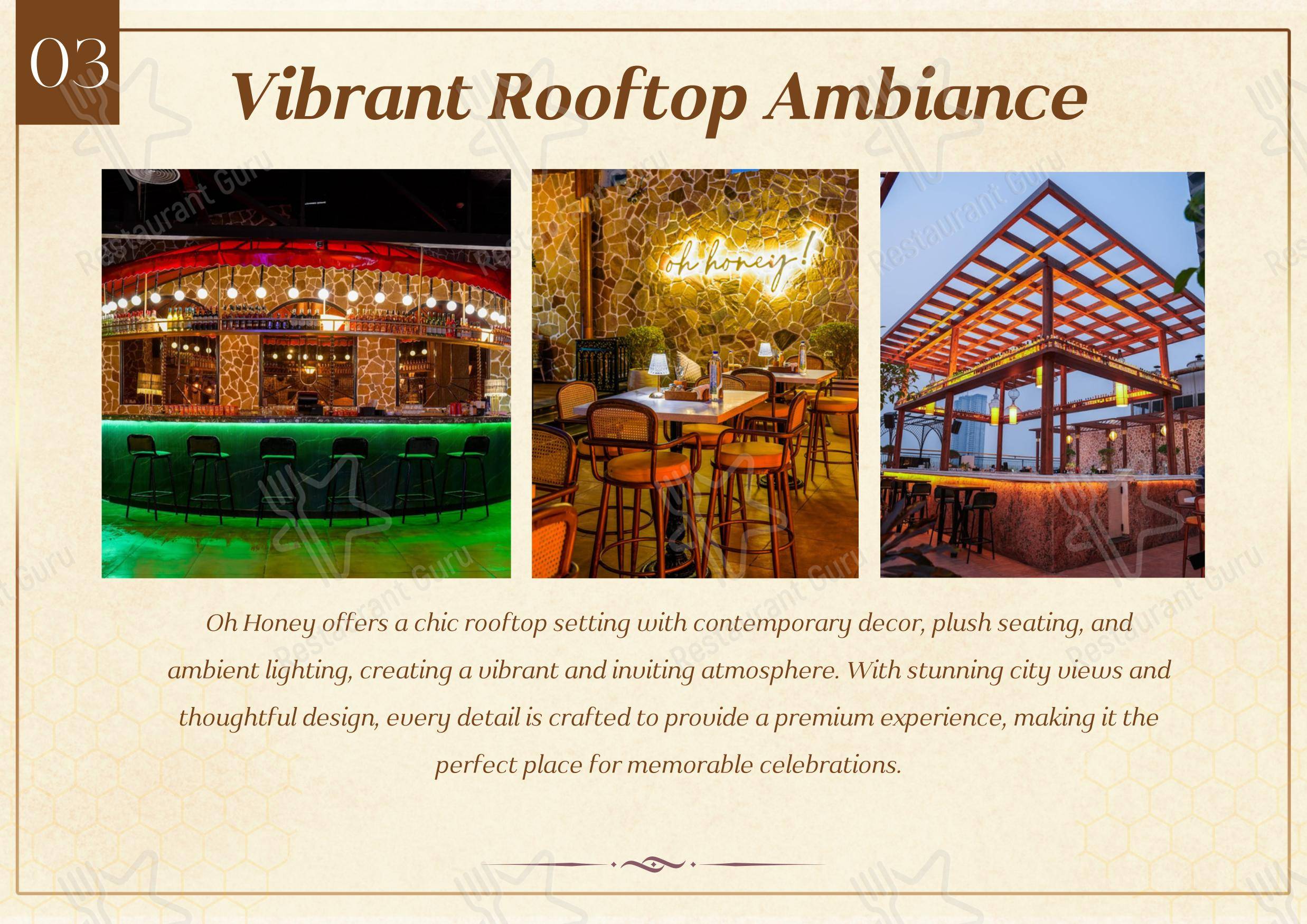 Oh Honey By Skyhouse - Menu