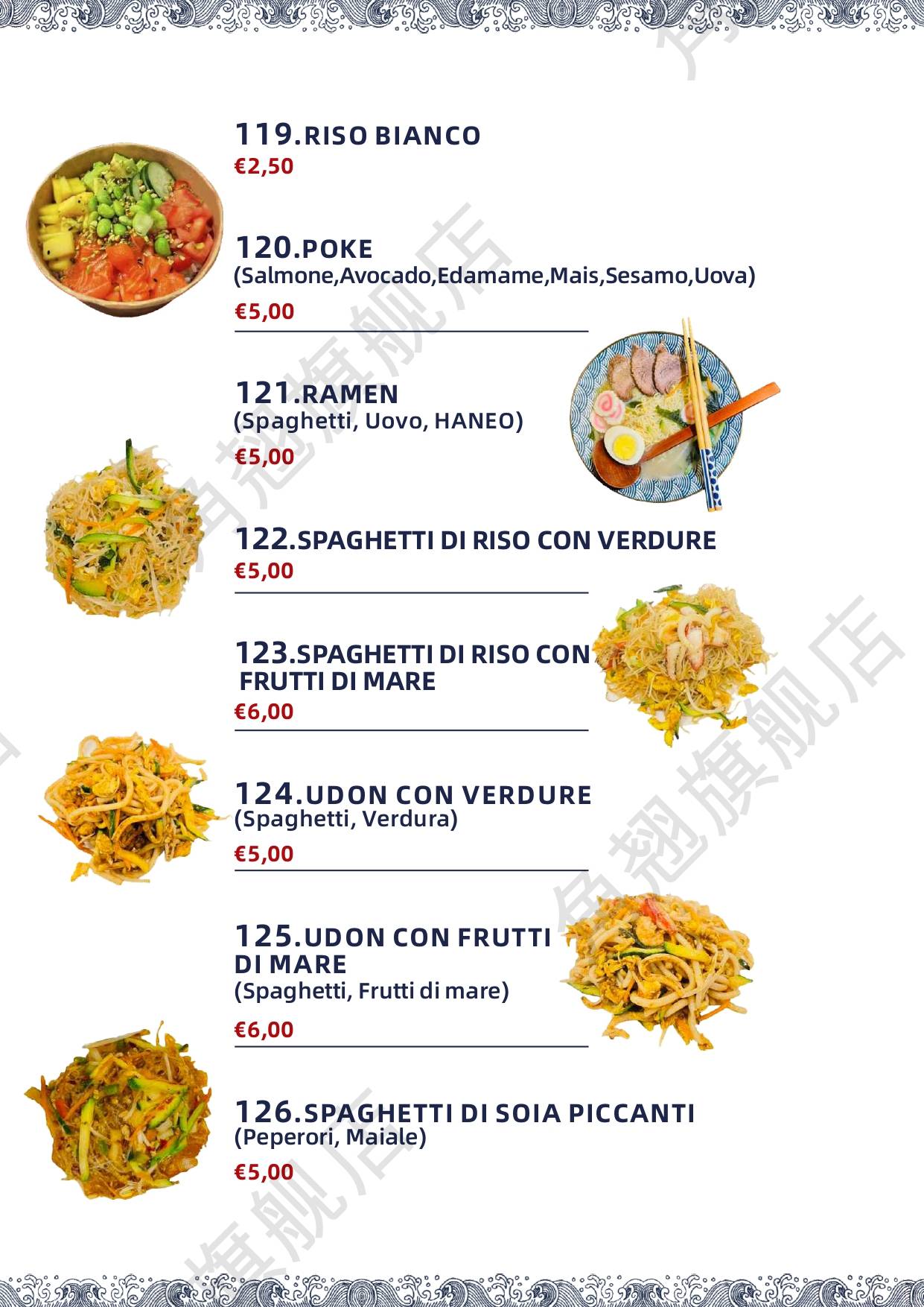 Menu di Ristorante Oh Sushi 