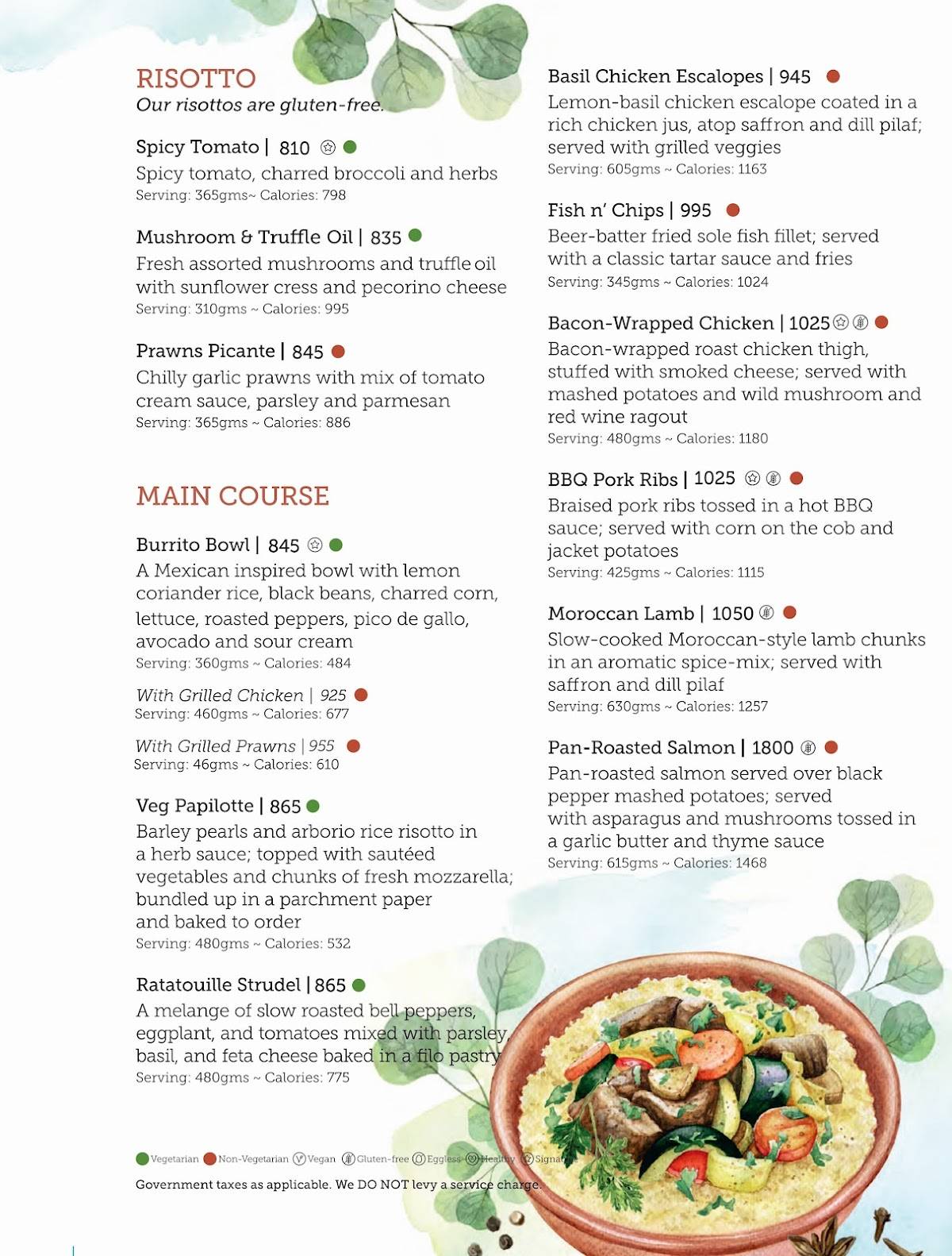 Olive Bistro & Bar menu