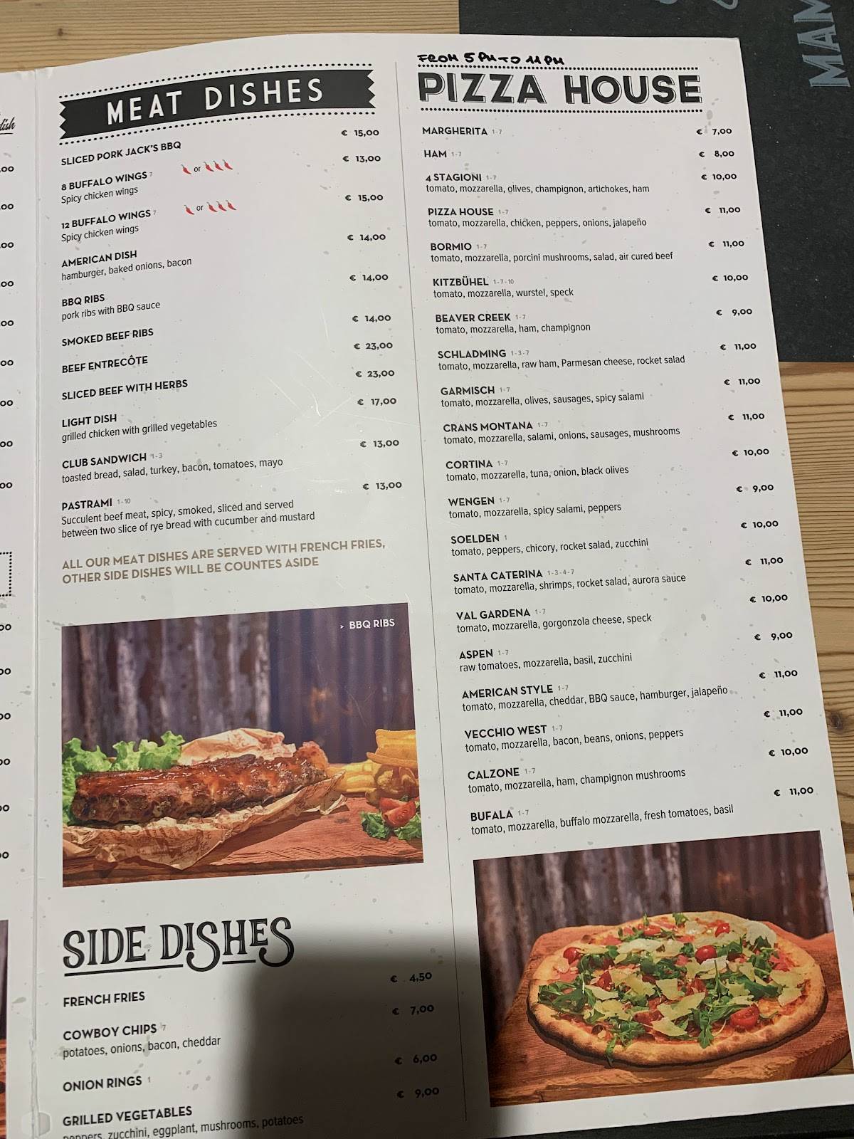 Menu di Oliver Bormio 