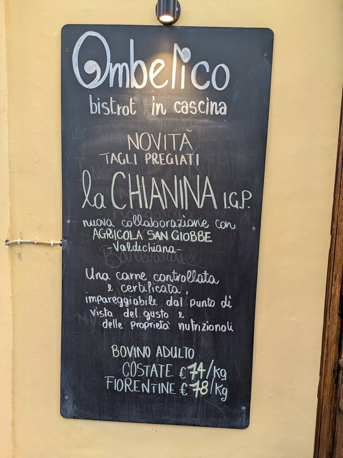 Menu di Ombelico - Bistrot in cascina - Rivoli 