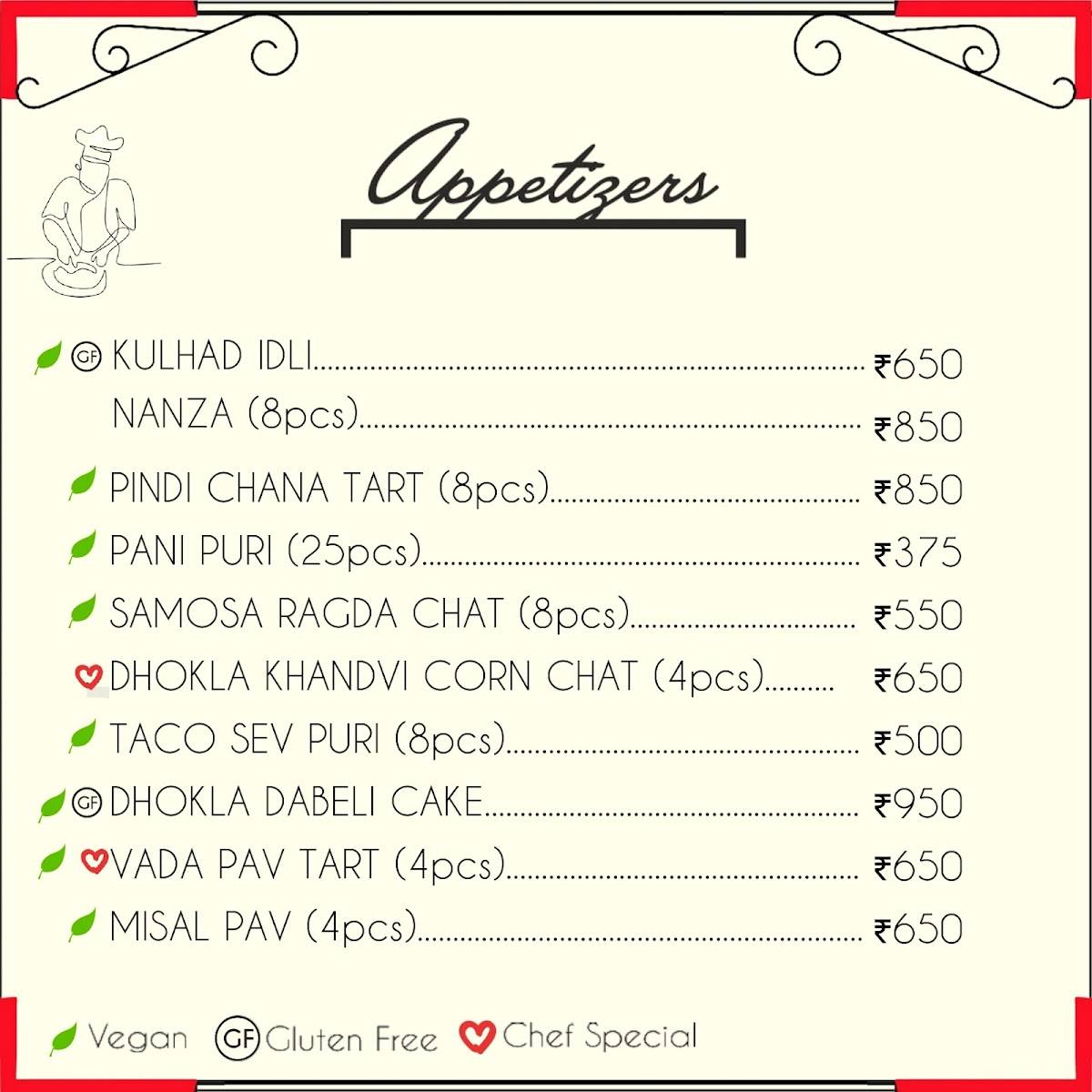 OUT Bari - Once Upon a Table menu