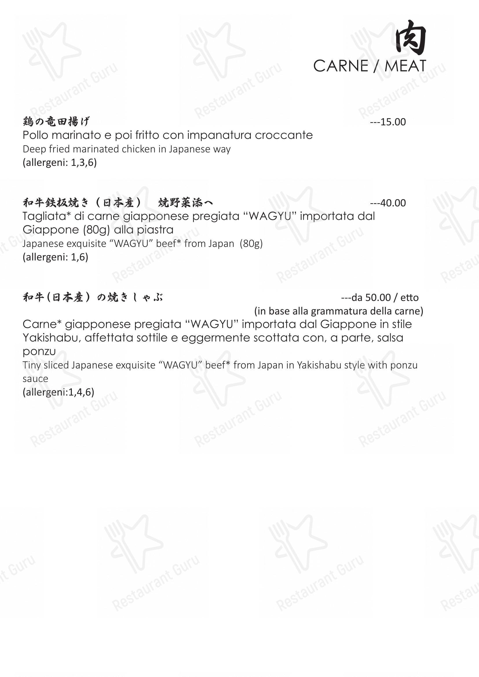 菜单 per Osaka in Milano