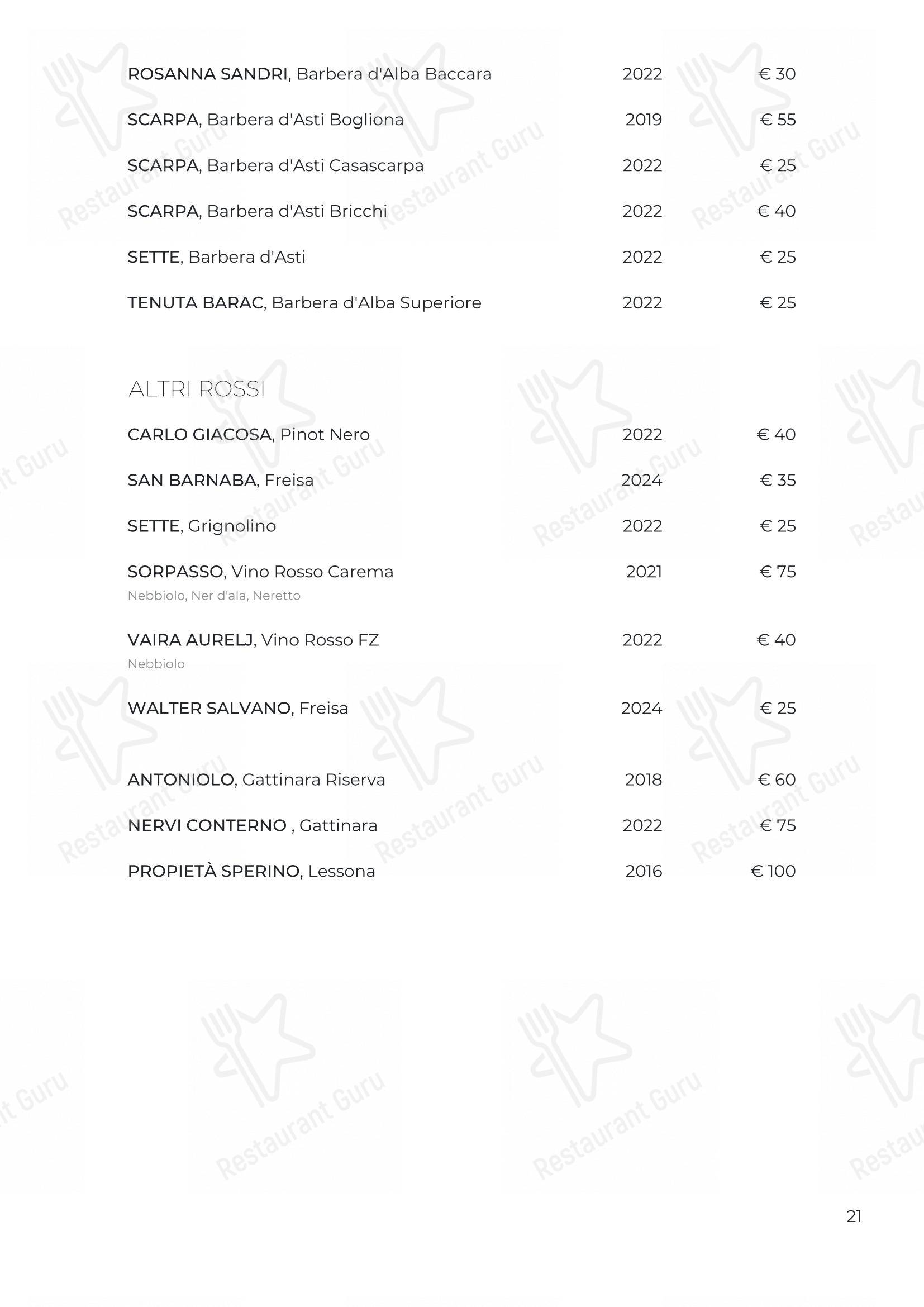 Menu di Osteria Italia Citabiunda - 菜单