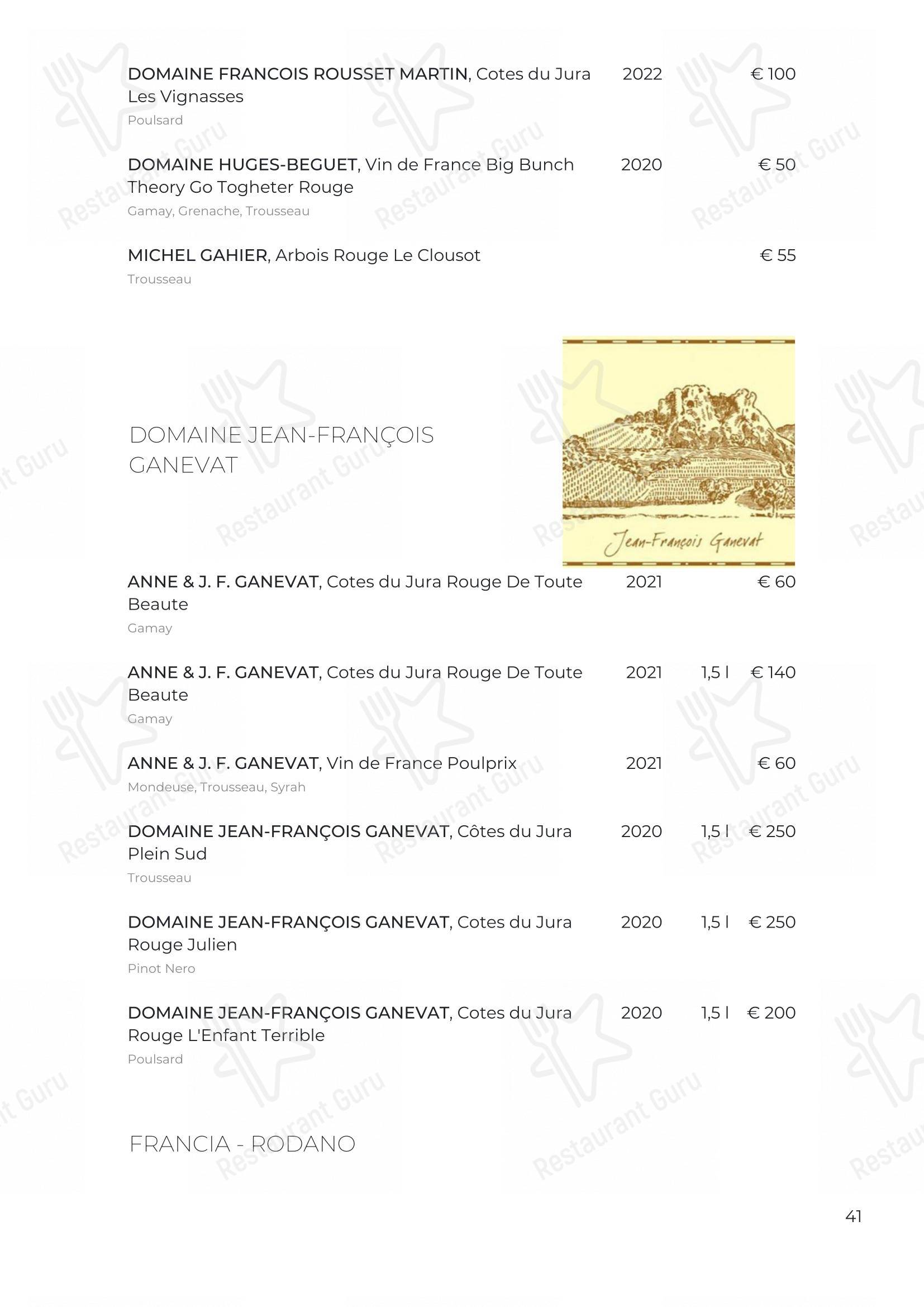 Osteria Italia Citabiunda in Alba - 菜单