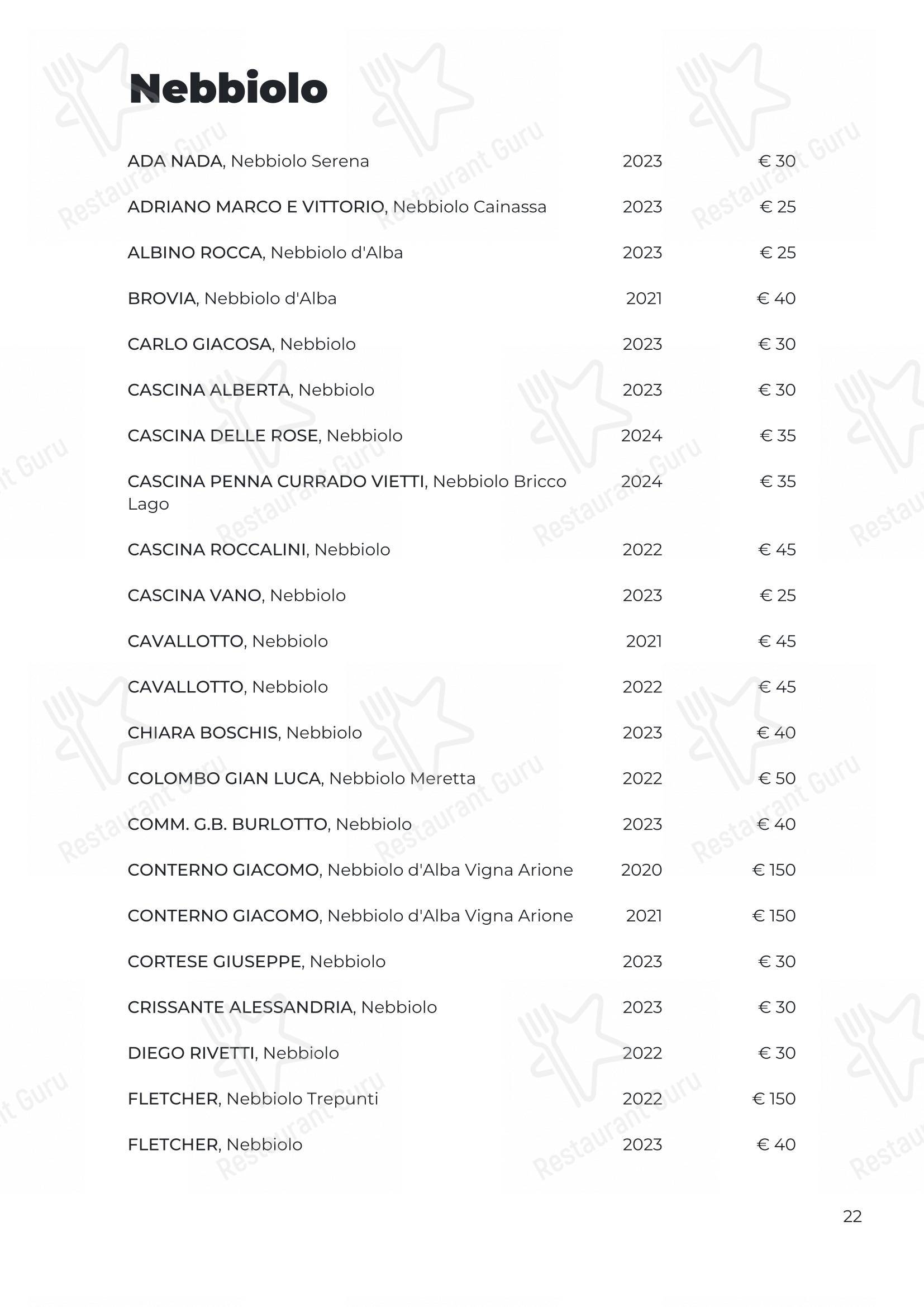 Menu di Osteria Italia Citabiunda - 菜单