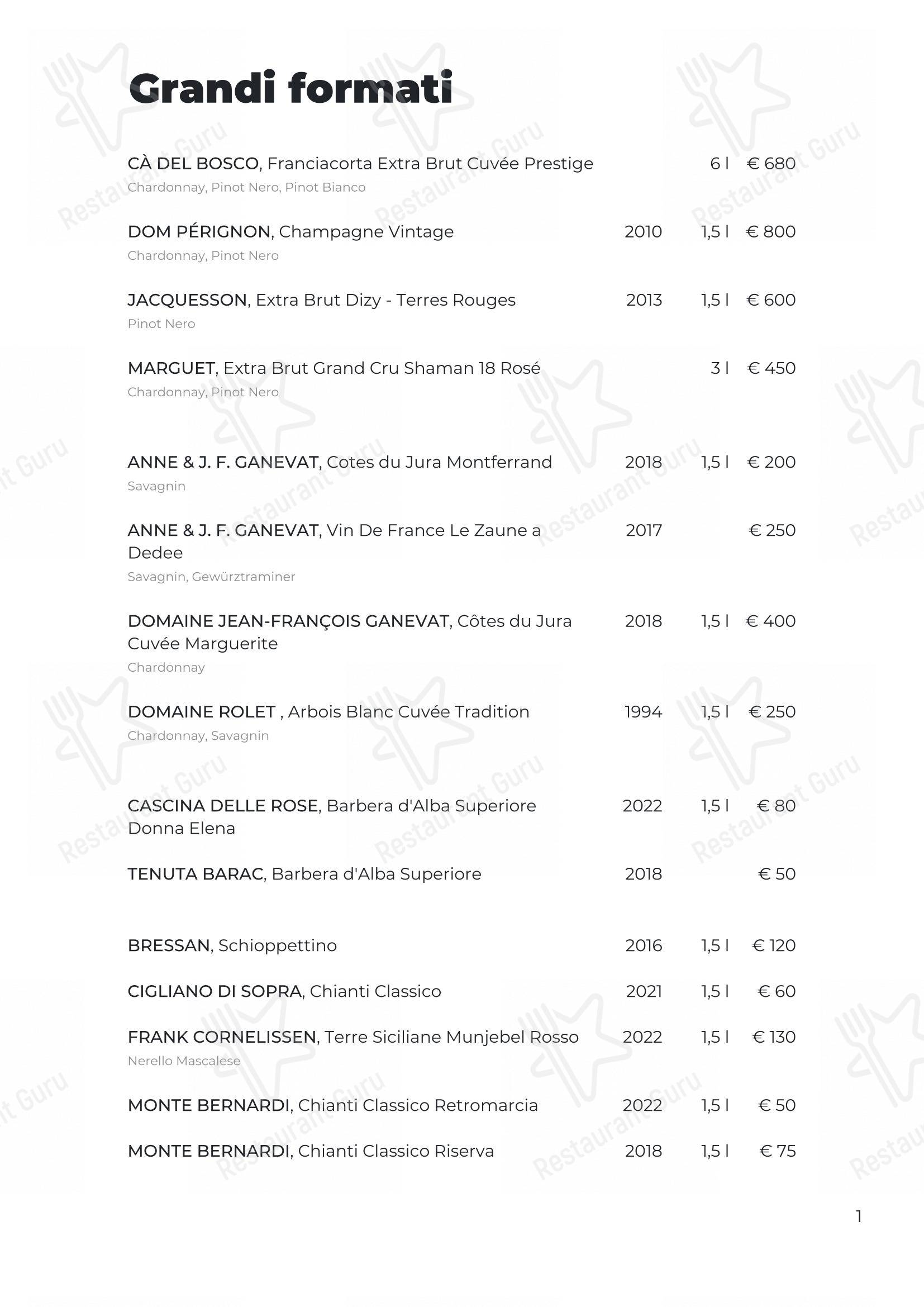 Menu di Osteria Italia Citabiunda - 菜单