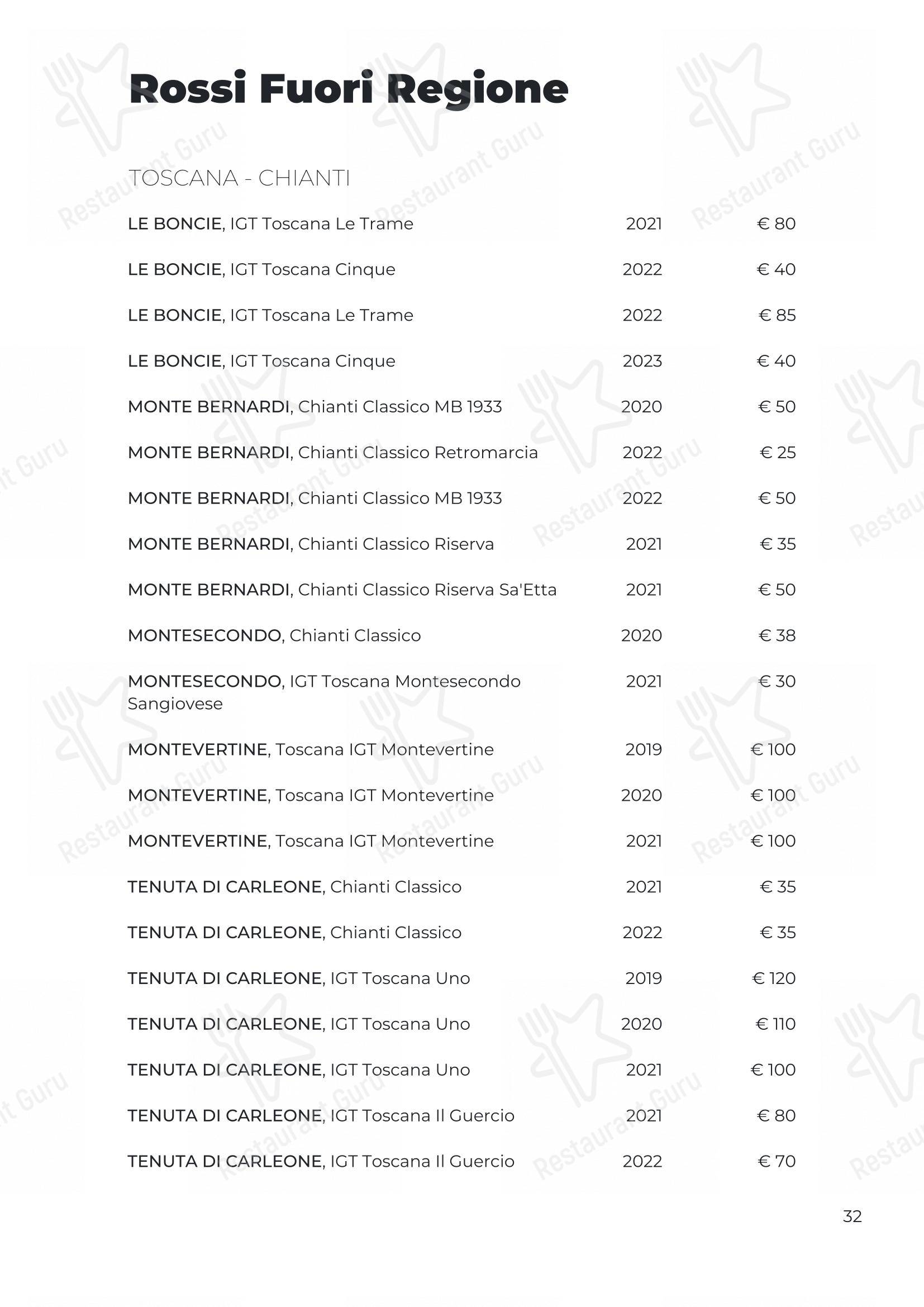 菜单 per Osteria Italia Citabiunda ristorante
