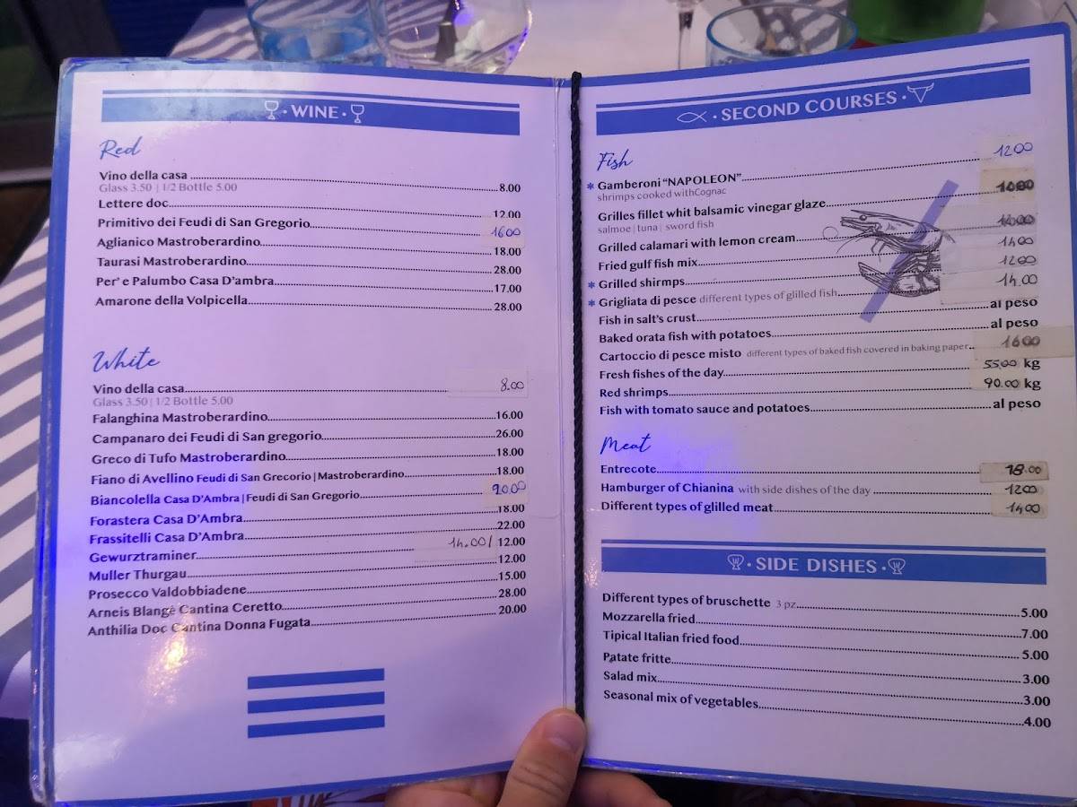 Menu di Osteria del Porto 