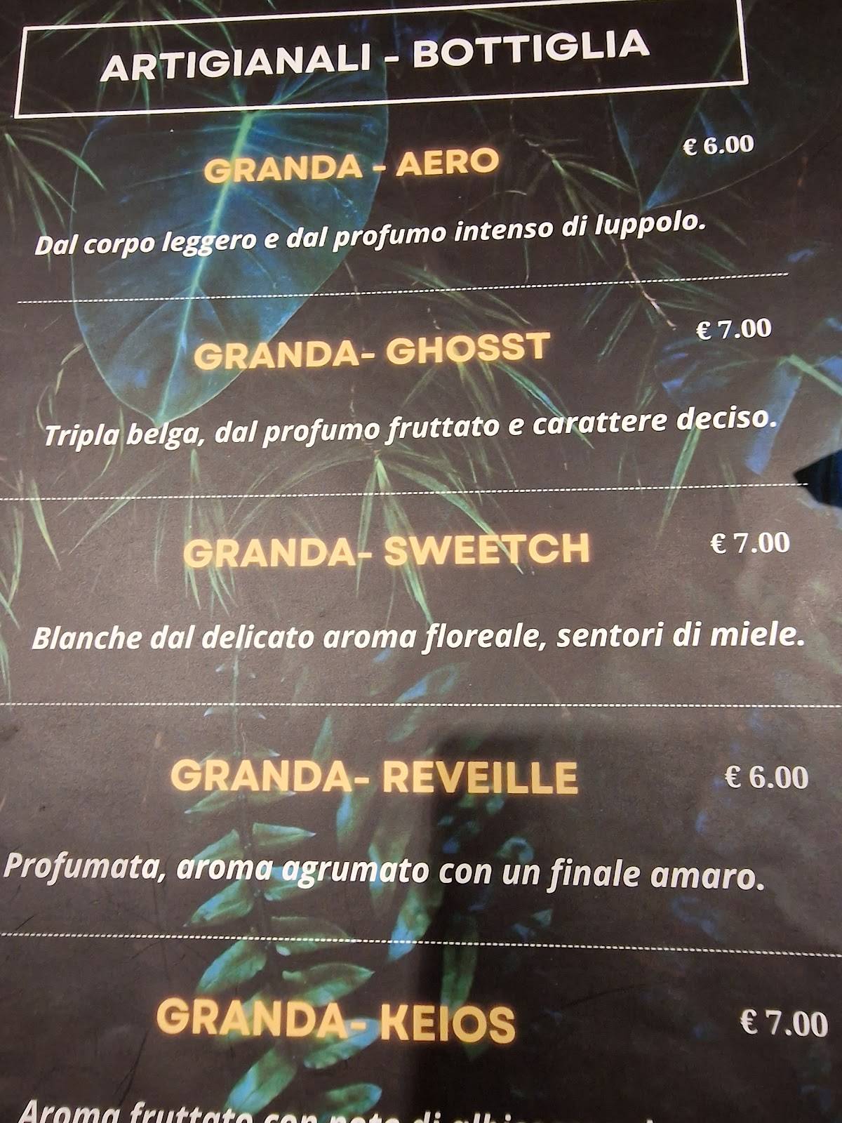 Menu di Mammamia 