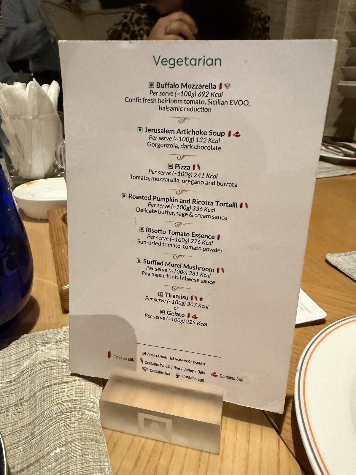 Ottimo Cucina Italiana menu