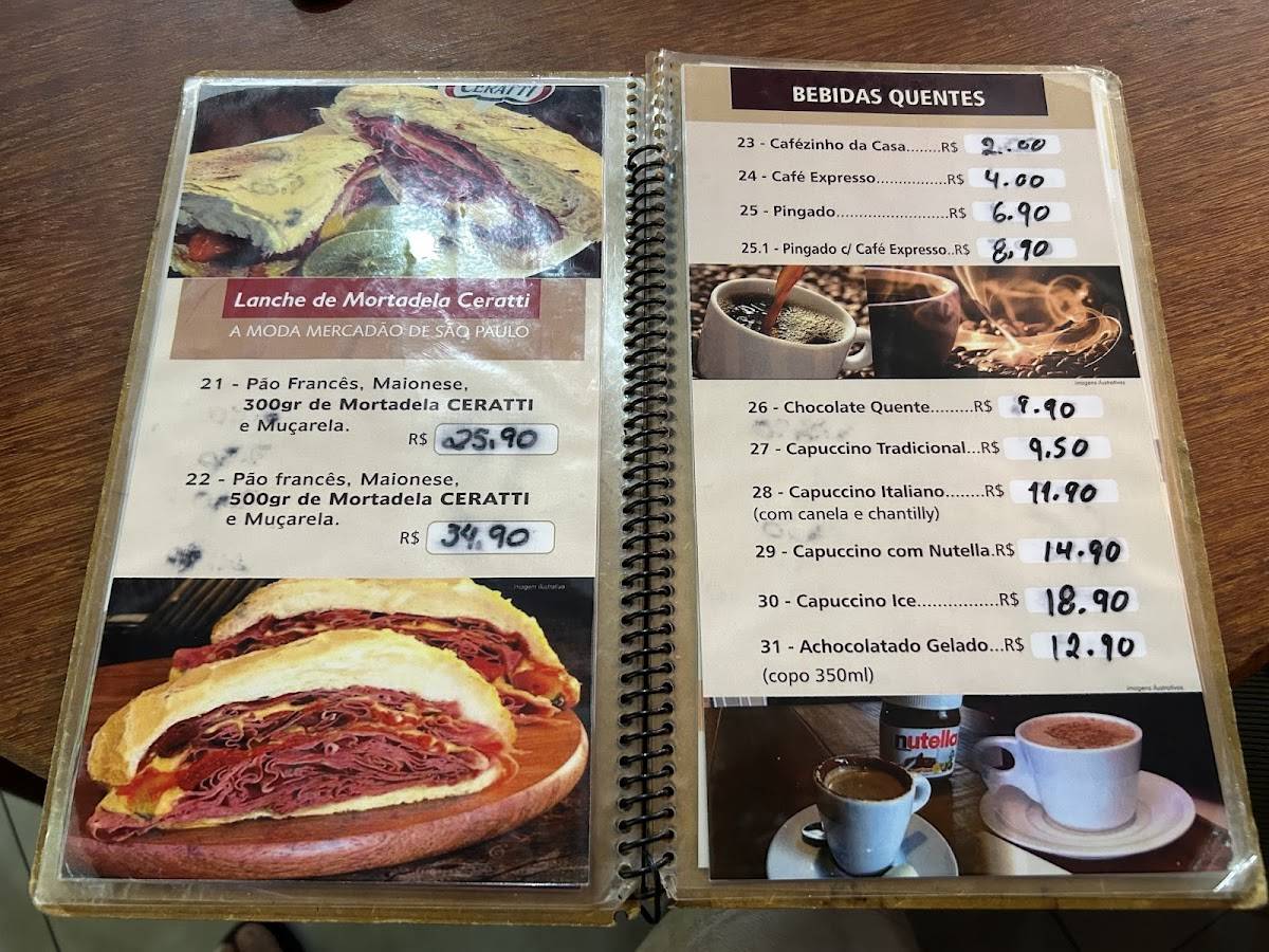 Padaria E Confeitaria Santa Fé cardápio