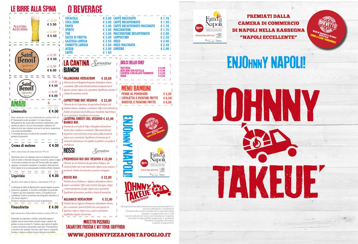 Menu di Johnny Take Uè 