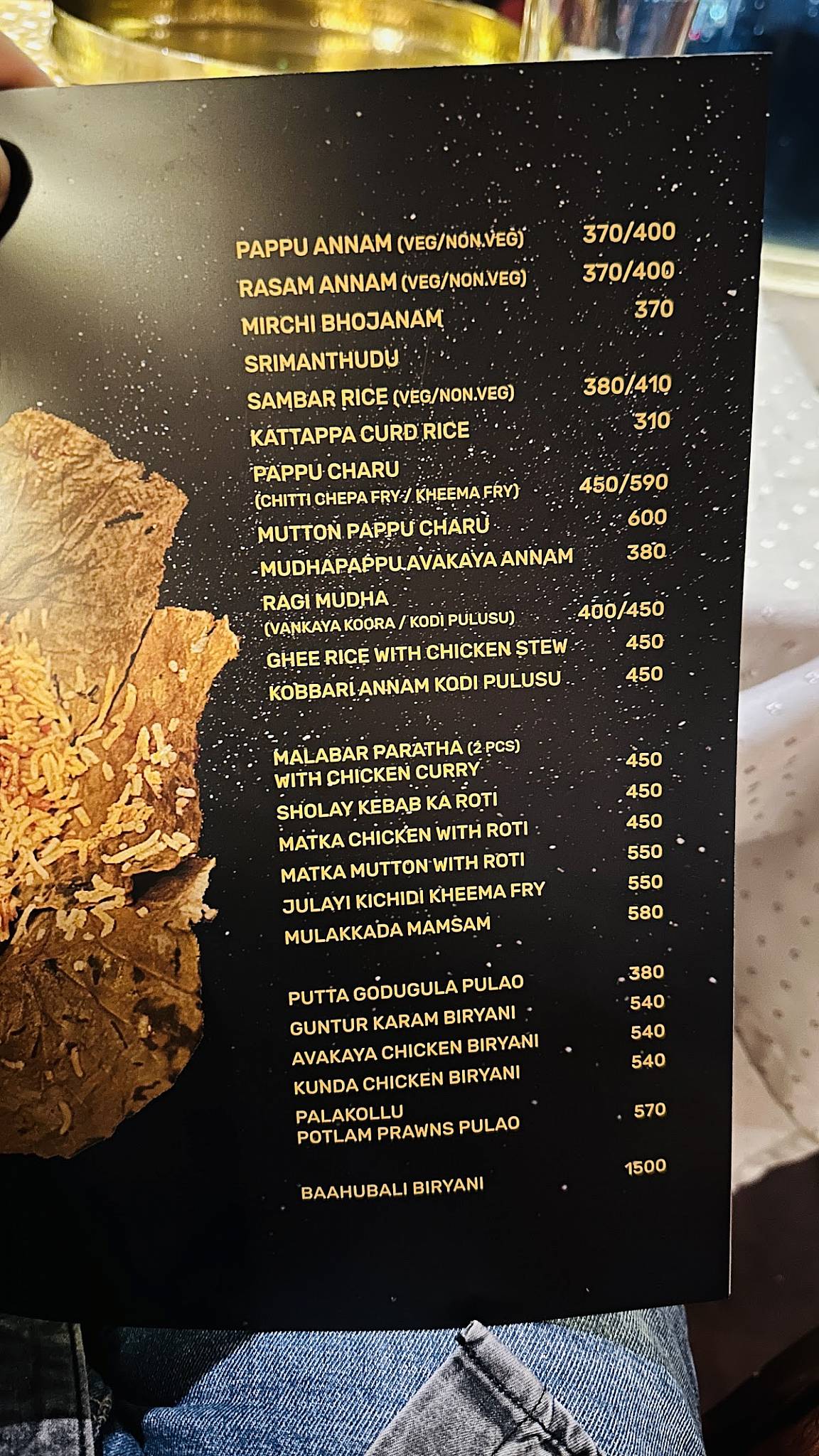Pakka Local Hitech City menu