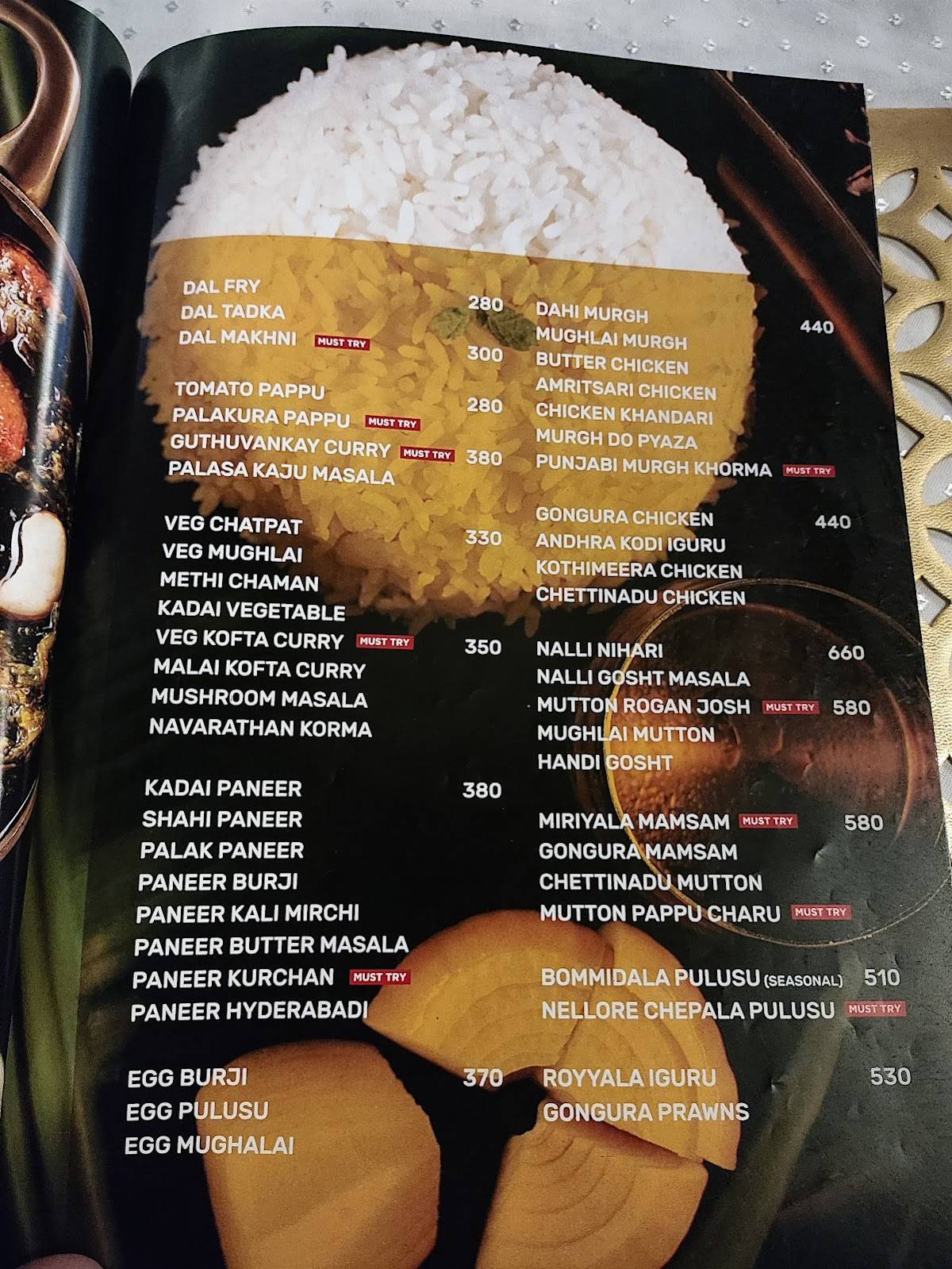 Pakka Local Hitech City menu
