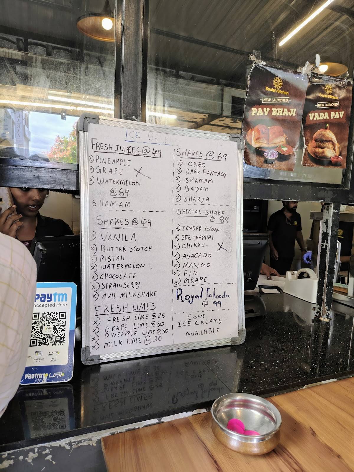 Social Kitchen menu