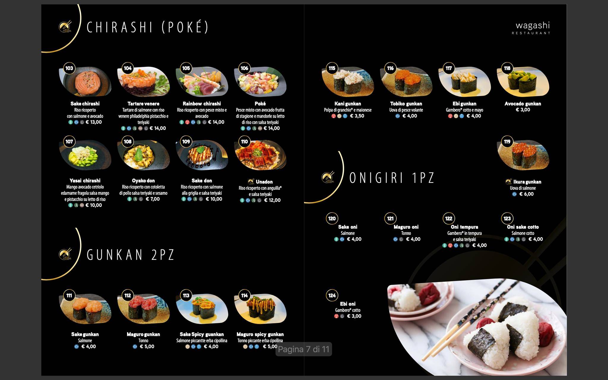 Menu di Wagashi 