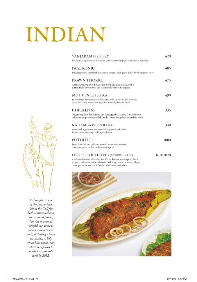 Palmshore Restaurant Egmore menu