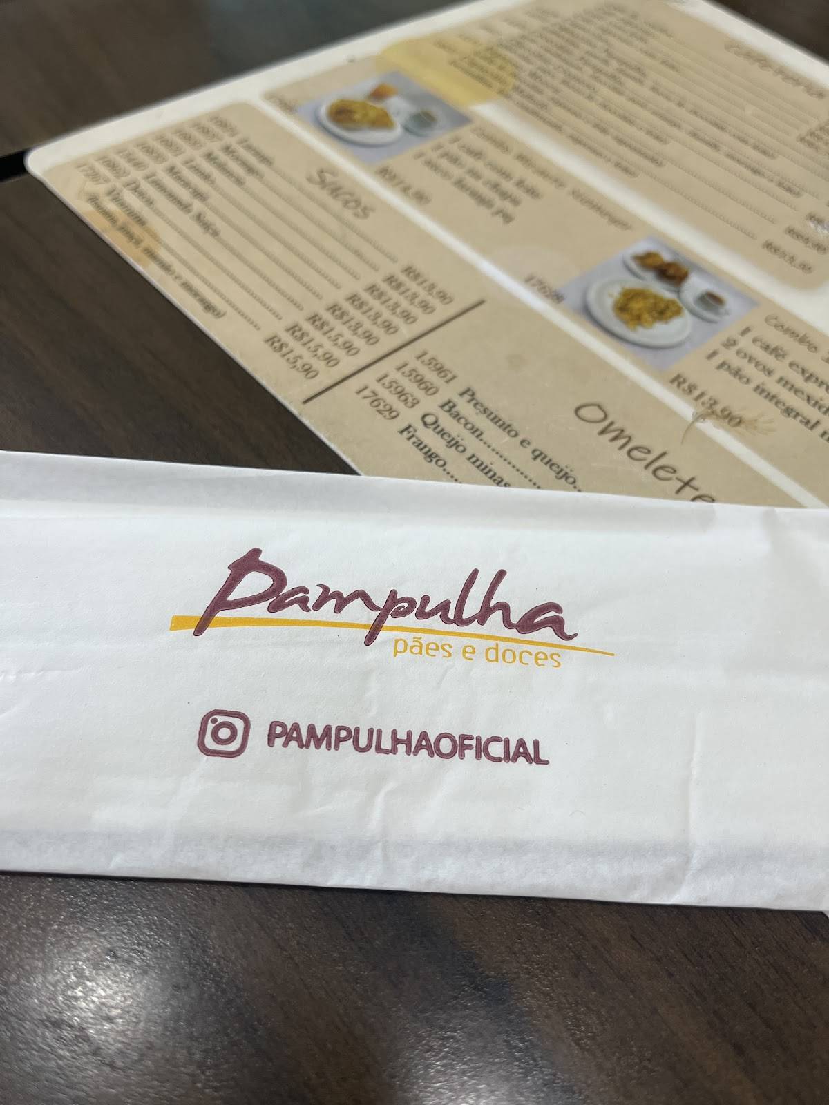Pampulha Pães e Doces cardápio