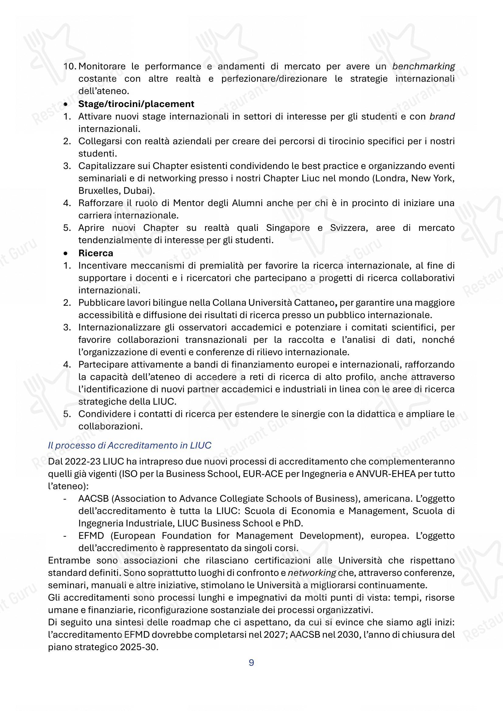 Panacea in Legnano - Menu