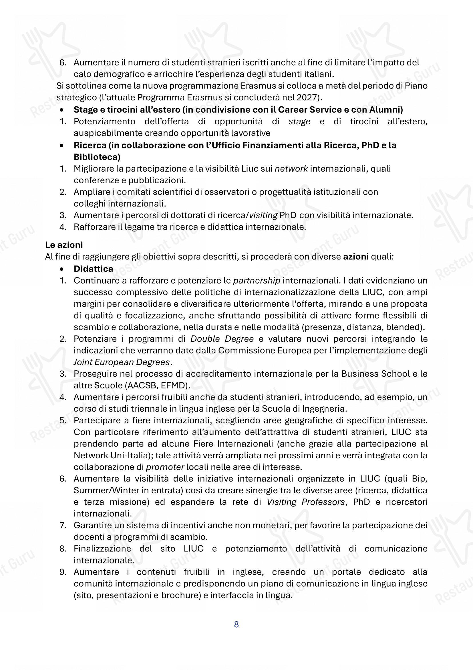 Menu per Panacea pub & bar