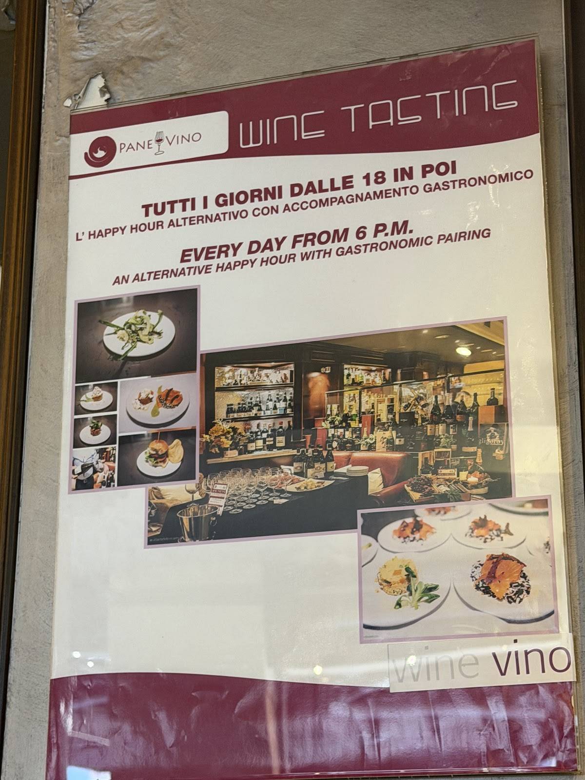 Menu di Ristorante Pane e Vino Milano 