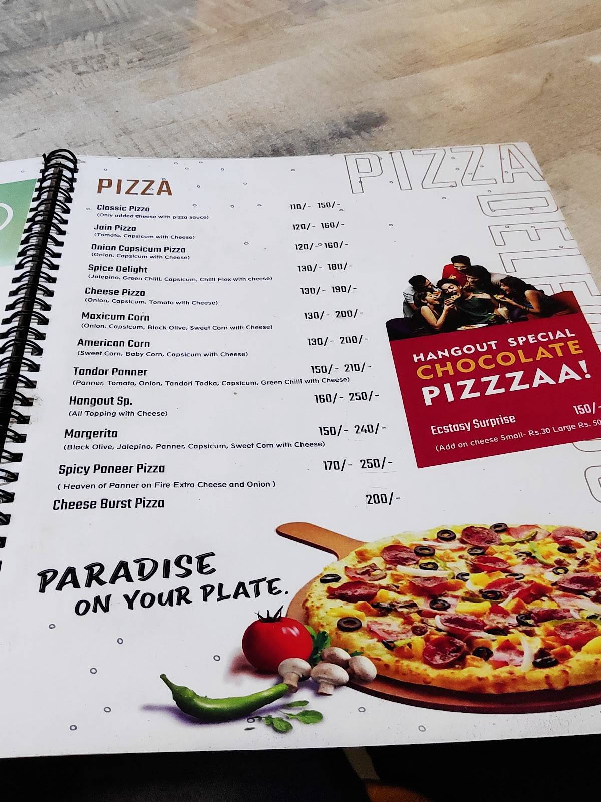 Cafe Hangout menu