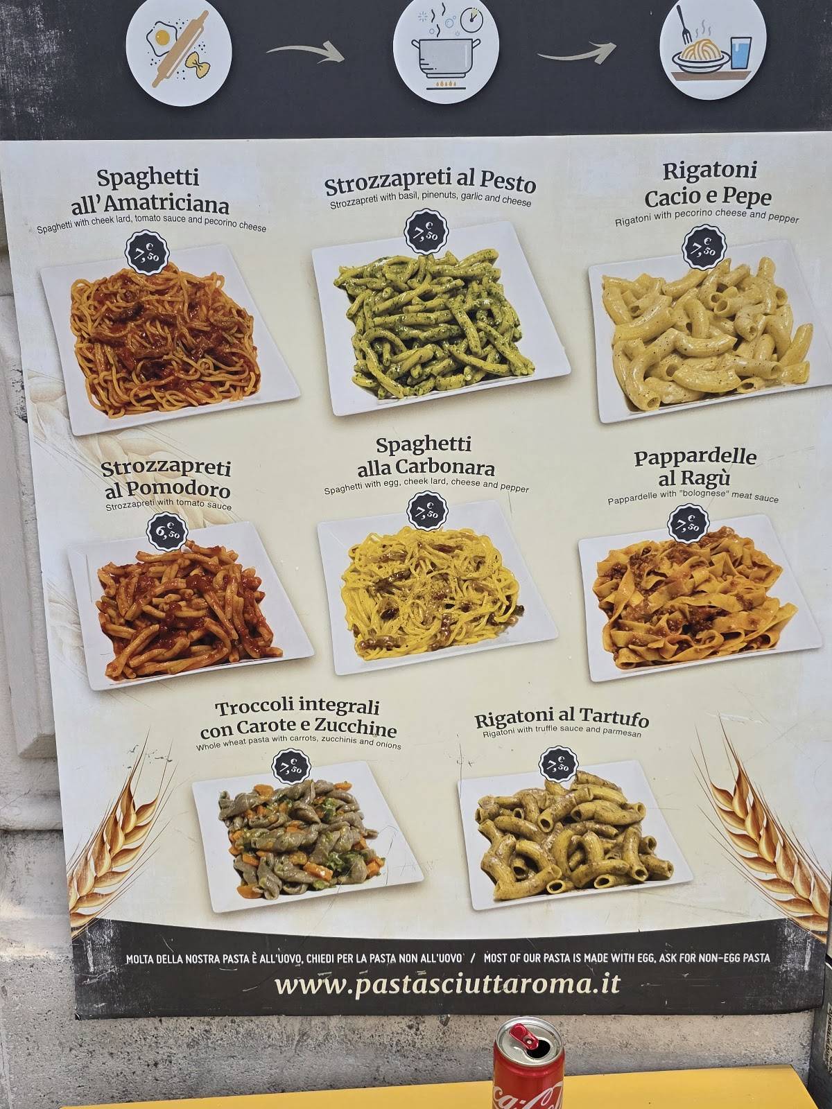 Menu di Pastasciutta 