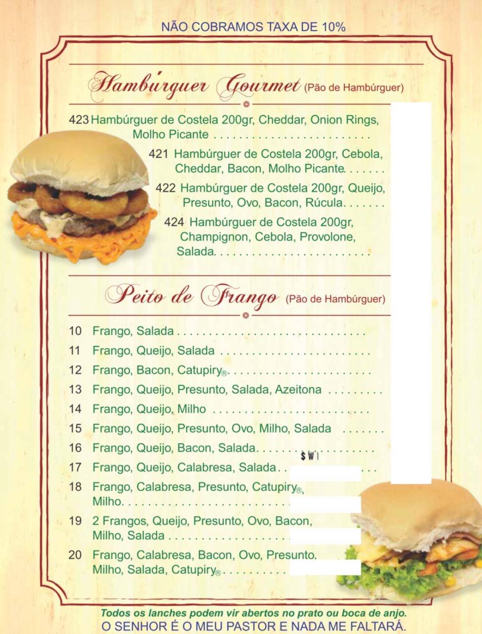 Pedrão Lanches cardápio