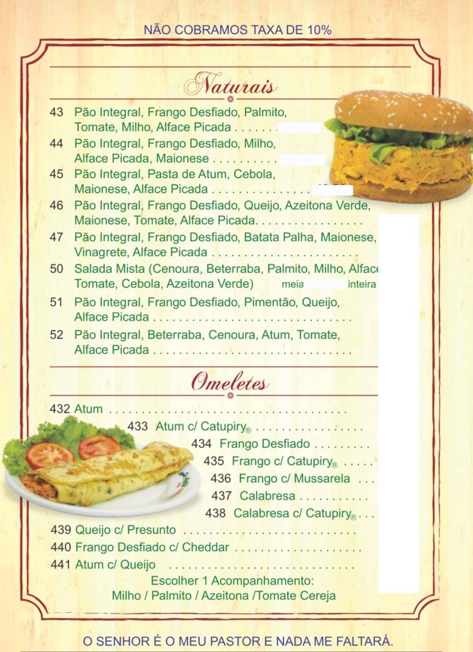 Pedrão Lanches cardápio