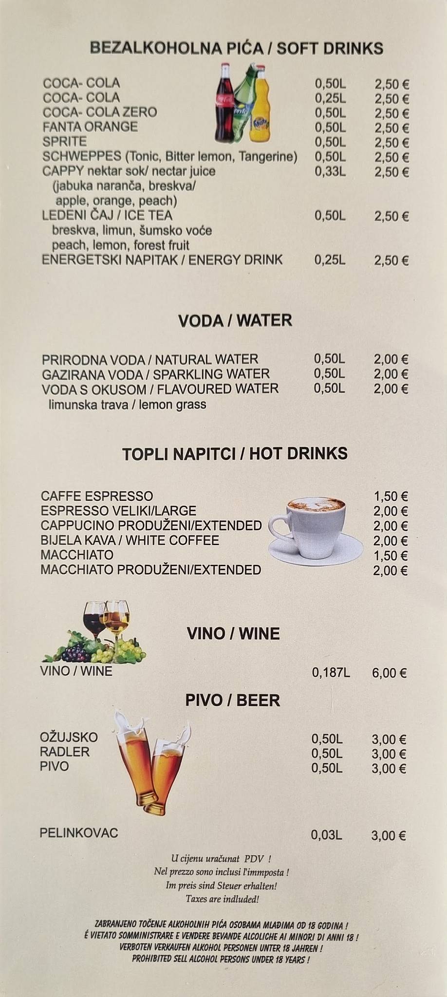 Menu di Pekara dan i noc 
