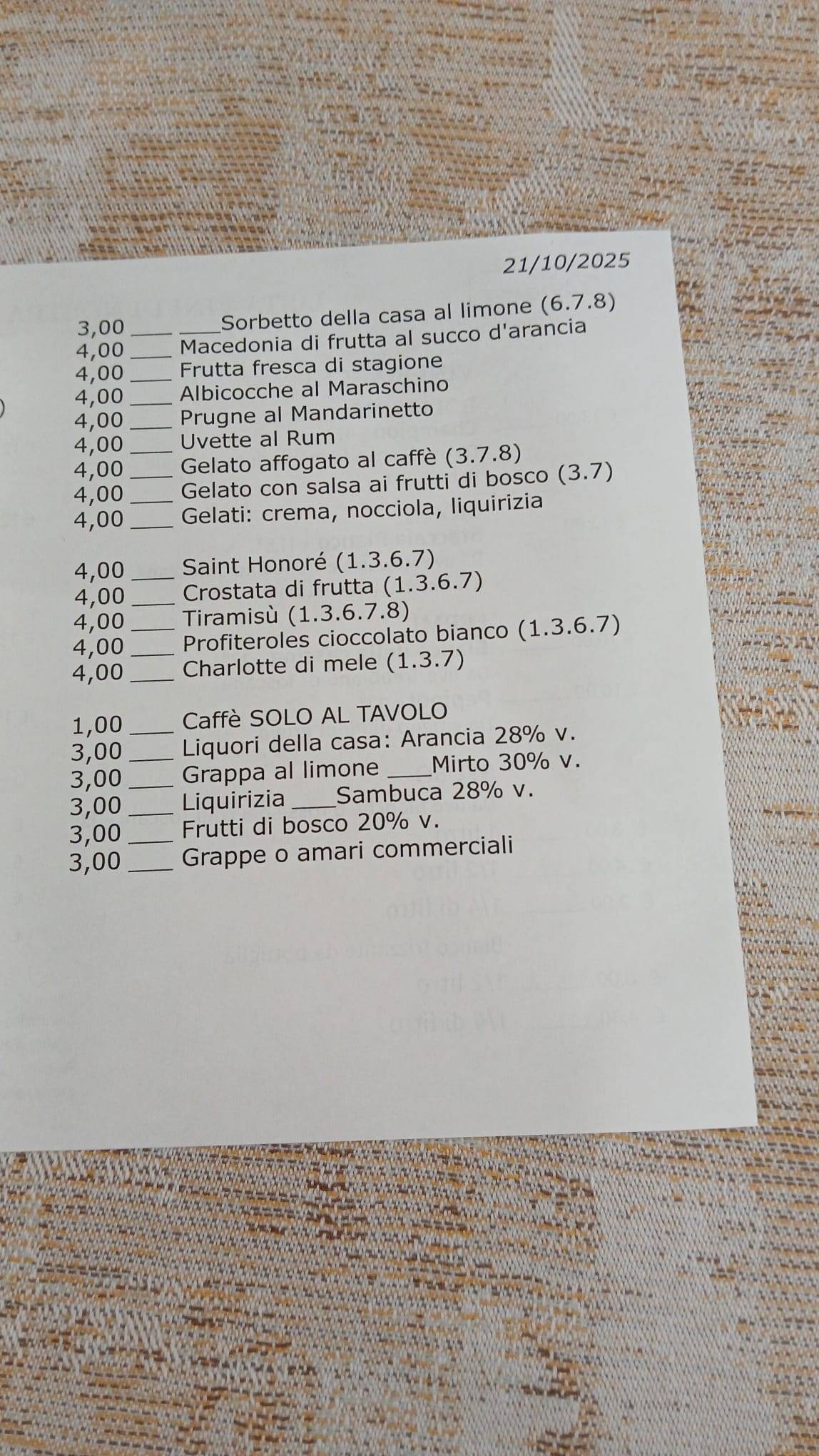 Menu di Peppino Ristorante 