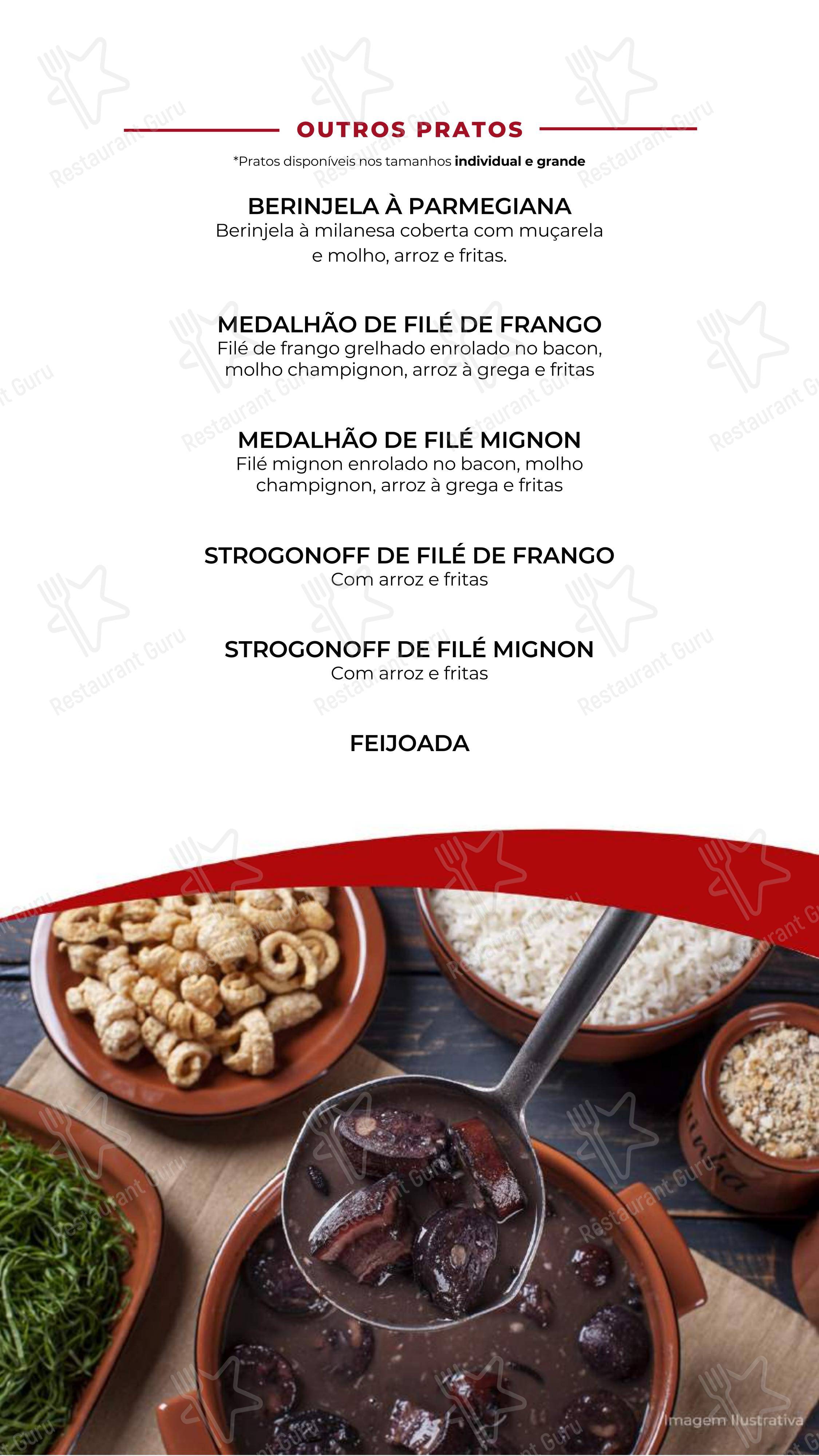 Restaurante, Churrascaria por Kilo e Lanchonete - Peru's Sandubas em São Paulo - Menu