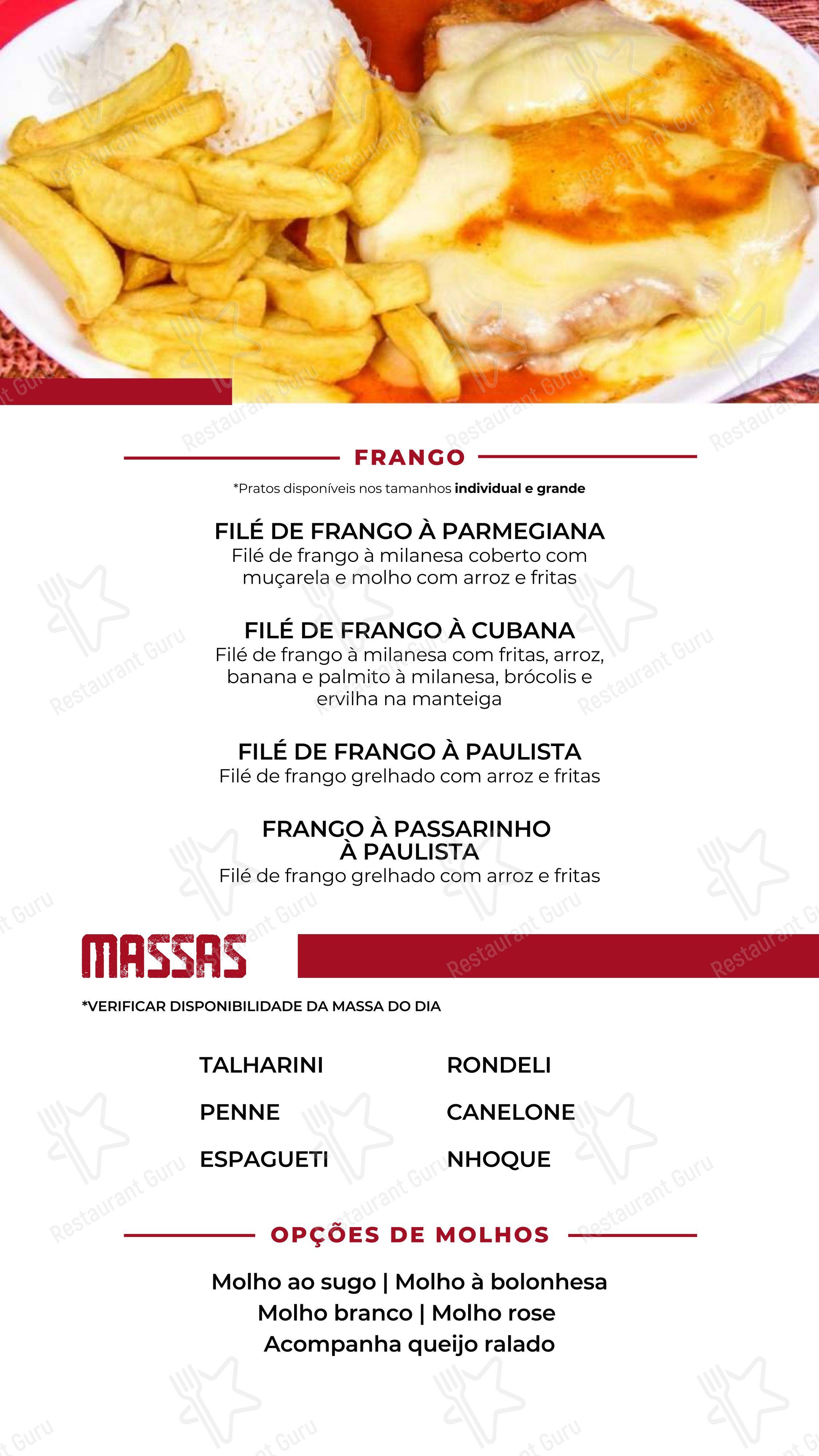 Menu para Restaurante, Churrascaria por Kilo e Lanchonete - Peru's Sandubas restaurante