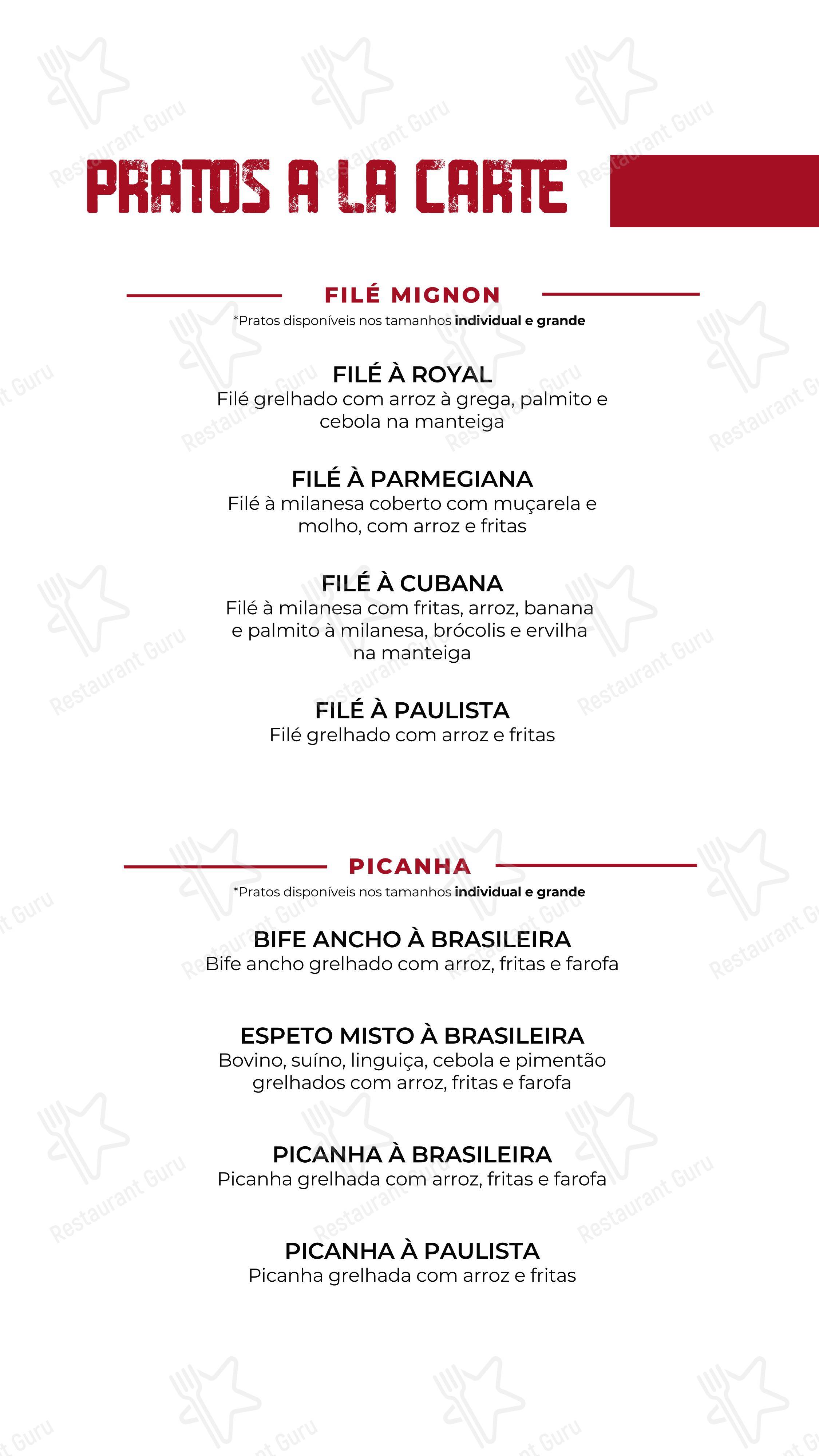 Menu para Restaurante, Churrascaria por Kilo e Lanchonete - Peru's Sandubas restaurante