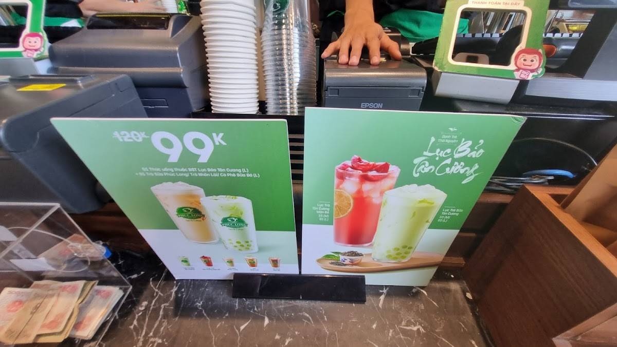 Menu at Phuc Long Coffee & Tea cafe, Ho Chi Minh City, 95 Phan Xích Long