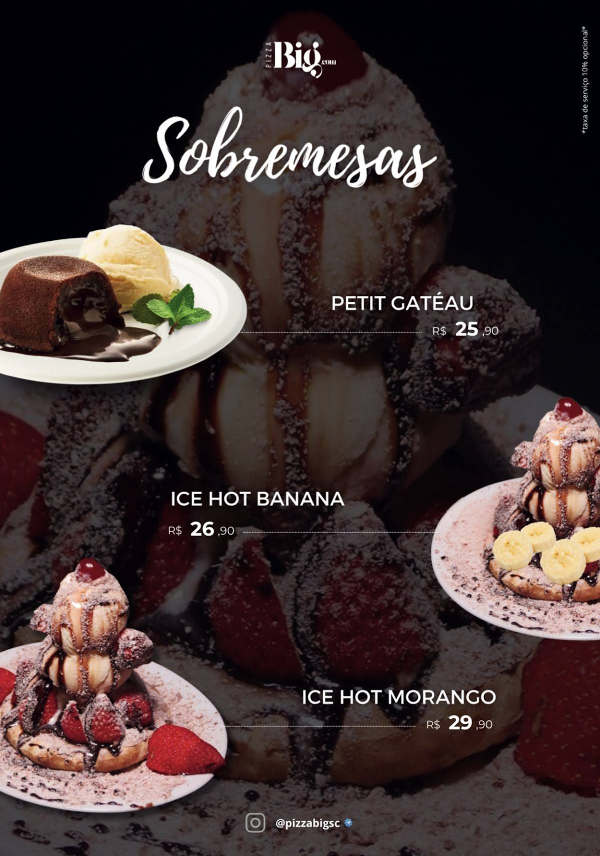 Pizza Big.com Balneário Piçarras S/C cardápio